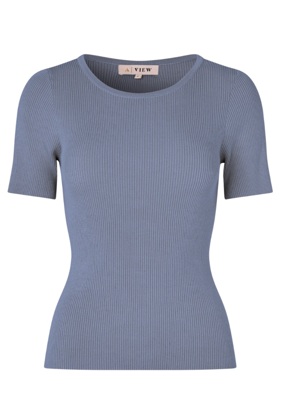 Rib Knit Short Sleeve Top - Overdeler