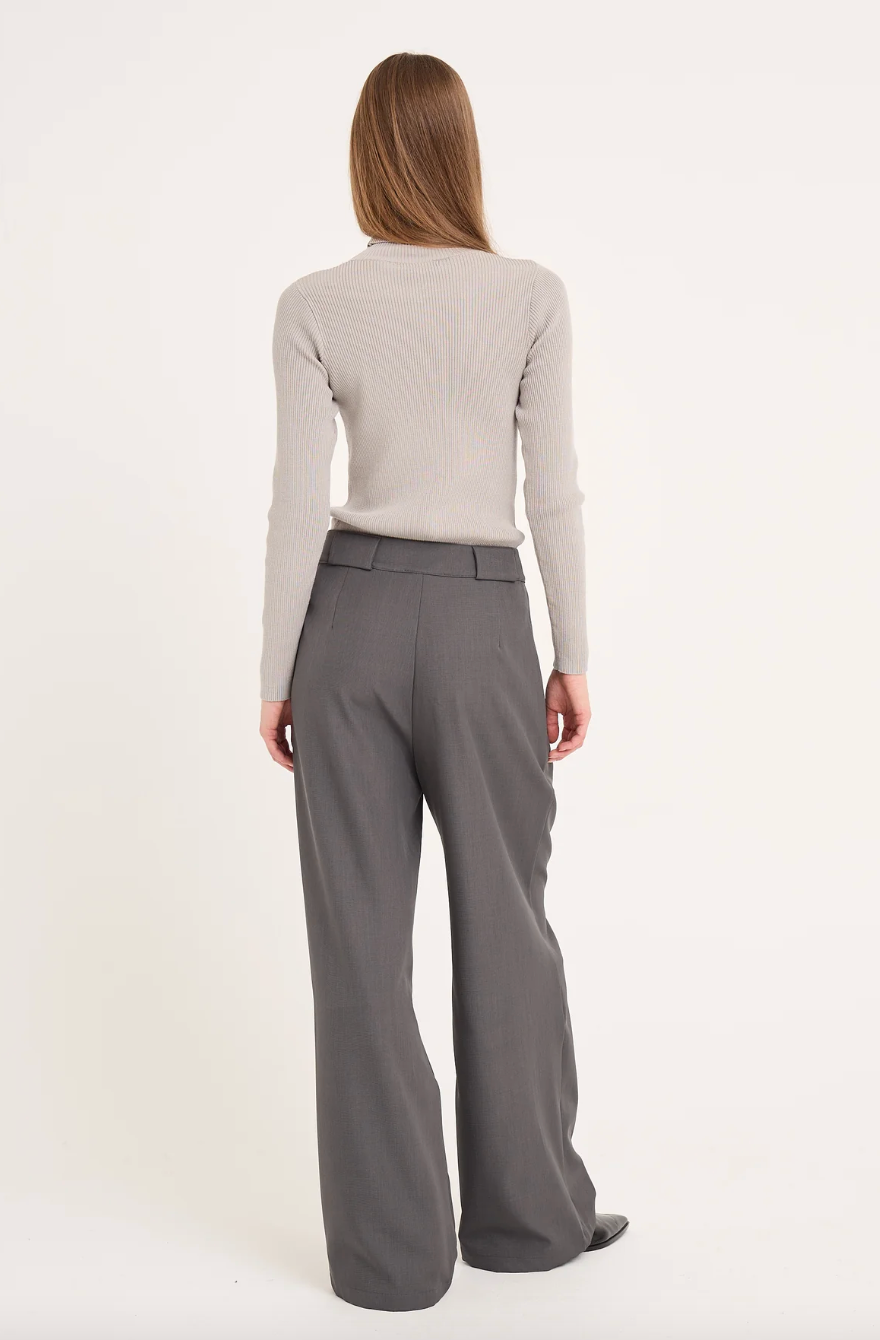Rib Rollneck Blouse Overdeler