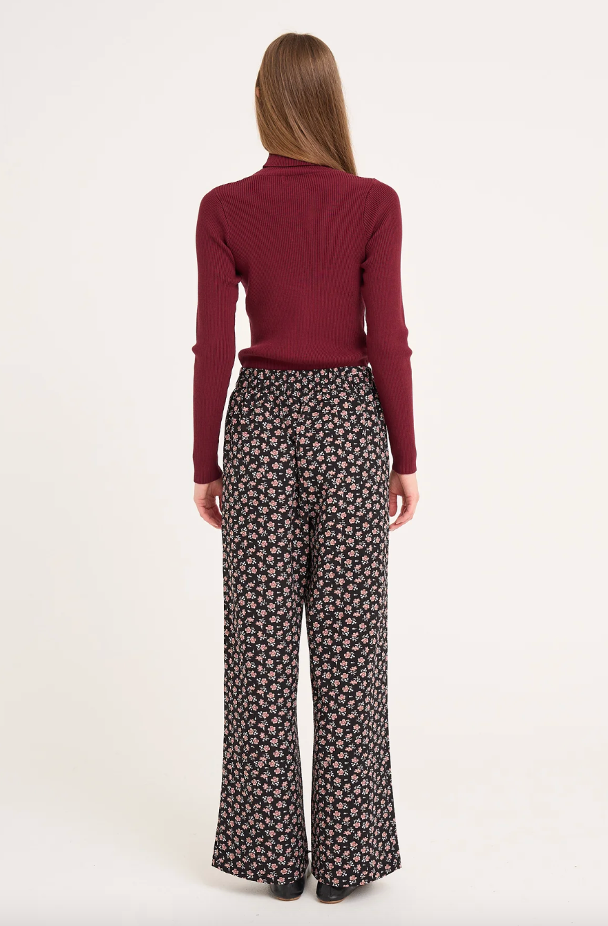 Rib Rollneck Blouse Overdeler