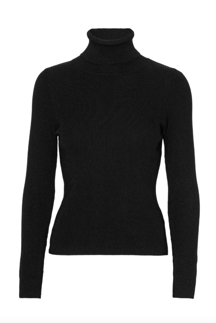 Rib Rollneck Blouse - Overdeler