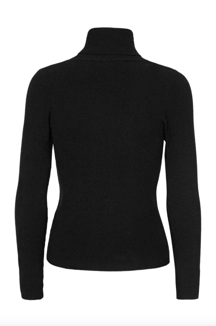 Rib Rollneck Blouse - Overdeler