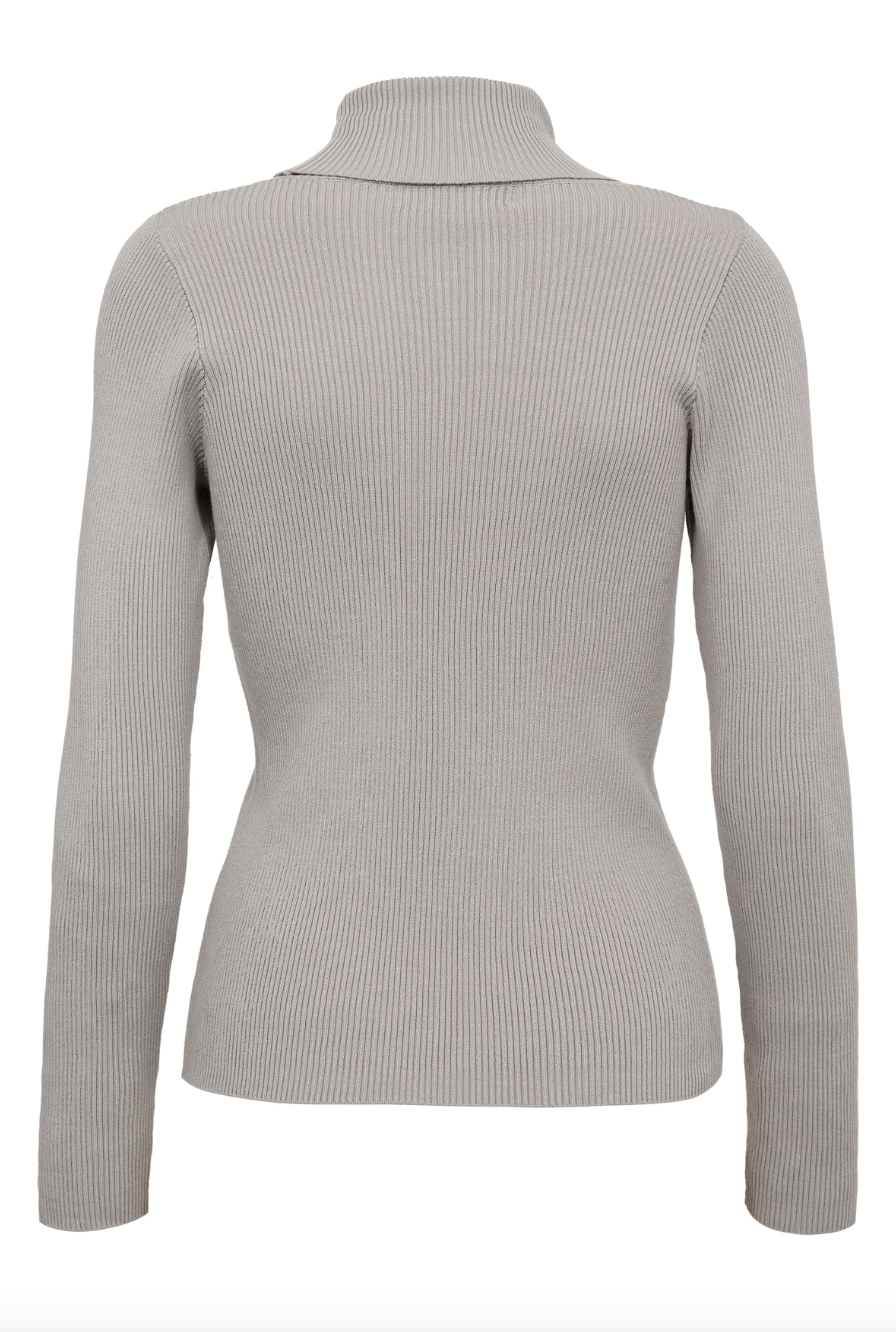 Rib Rollneck Blouse Overdeler