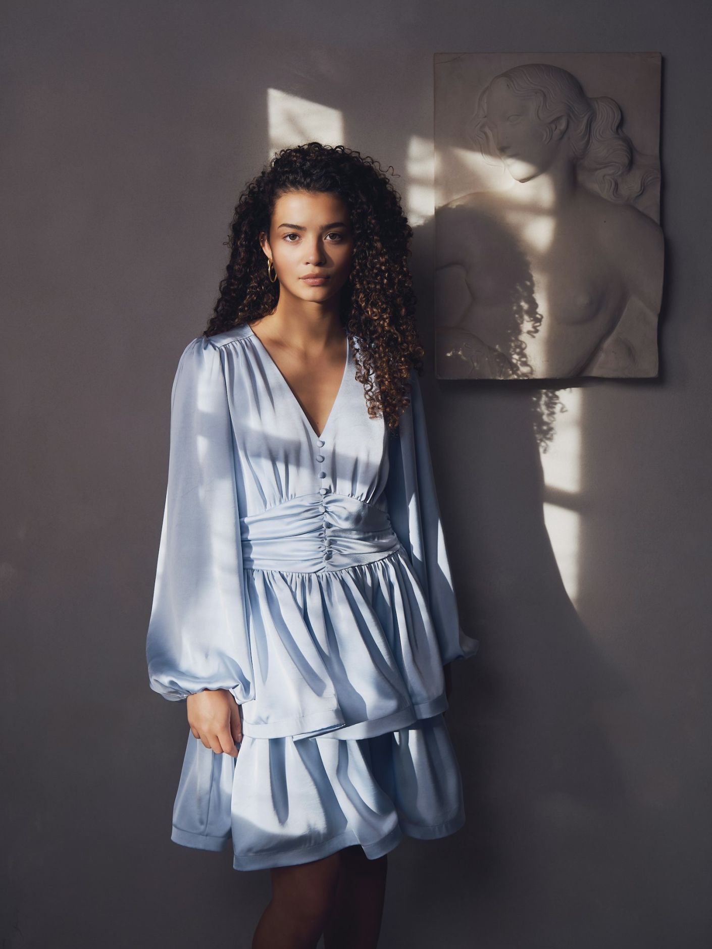 Rivana Heavy Sateen Dress - Kjoler