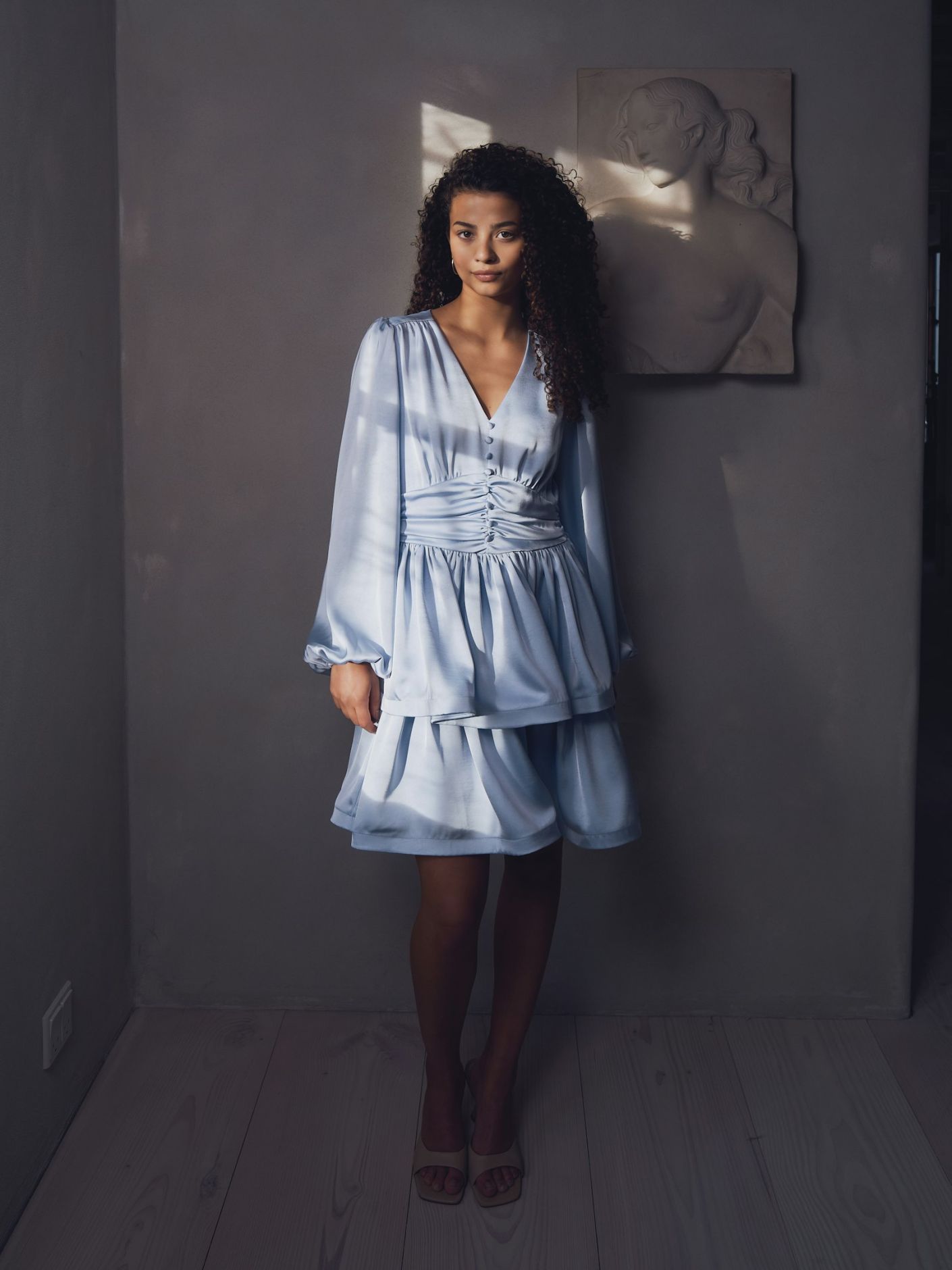 Rivana Heavy Sateen Dress - Kjoler