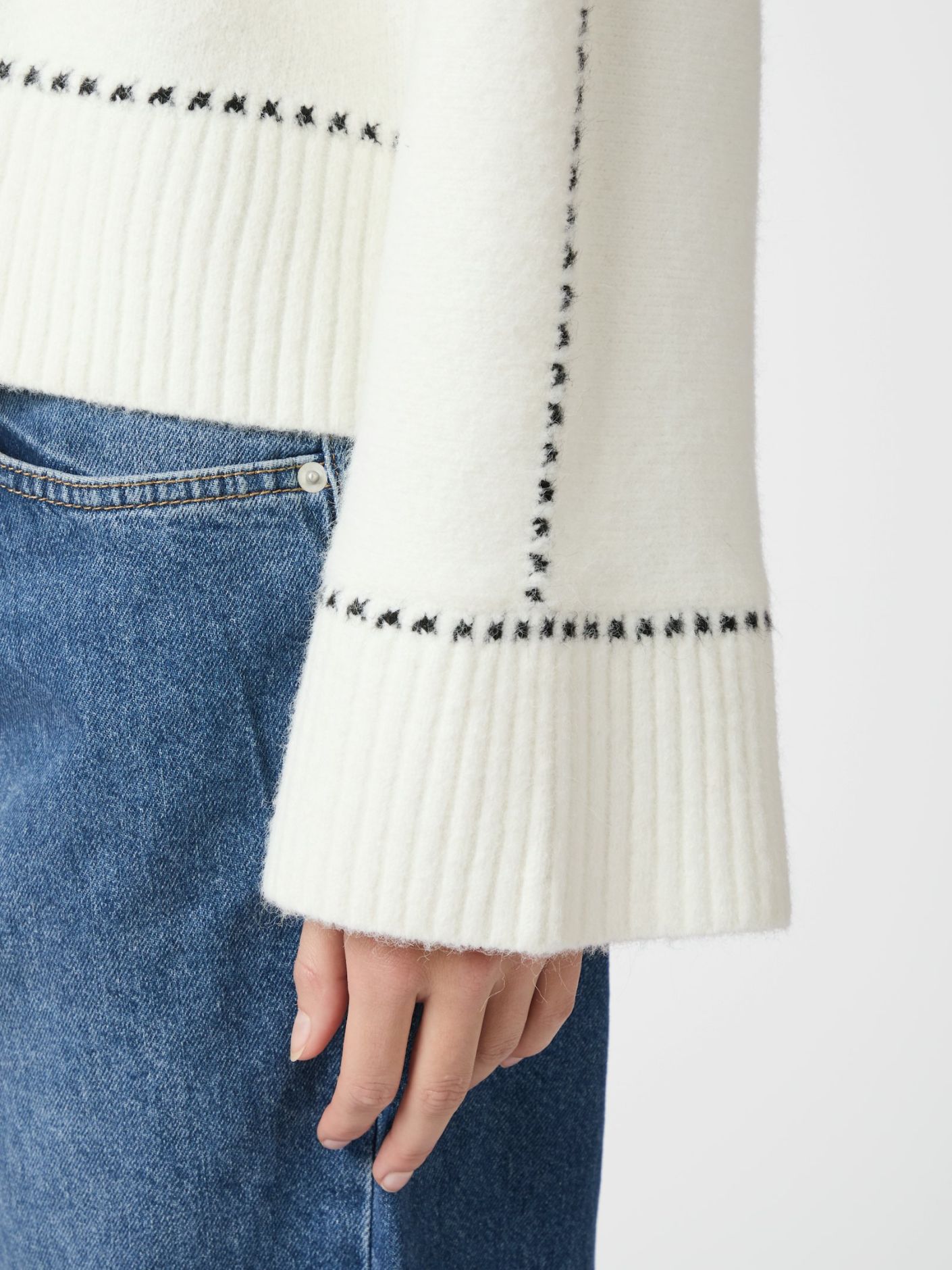 Roeme Knit Stitch Blouse Overdeler