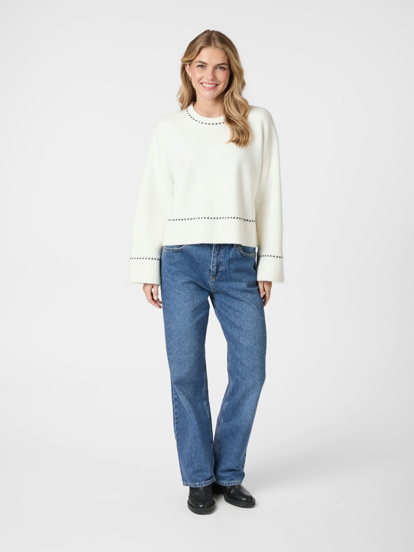 Roeme Knit Stitch Blouse Overdeler