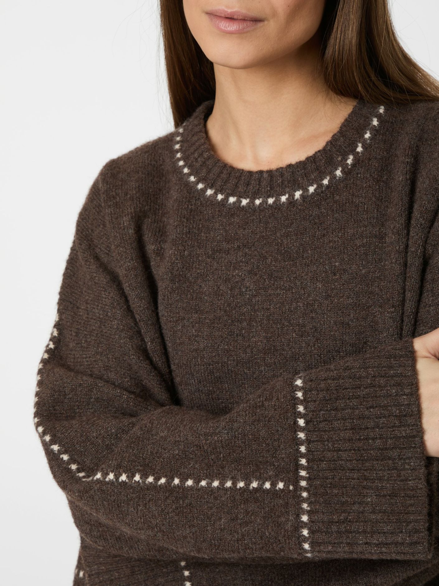 Roeme Knit Stitch Blouse Overdeler