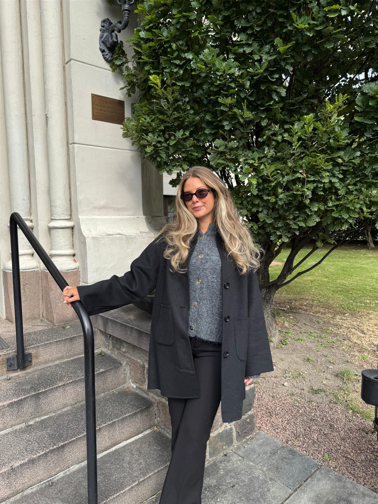 Sandy Wool Coat With Scarf - Jakker