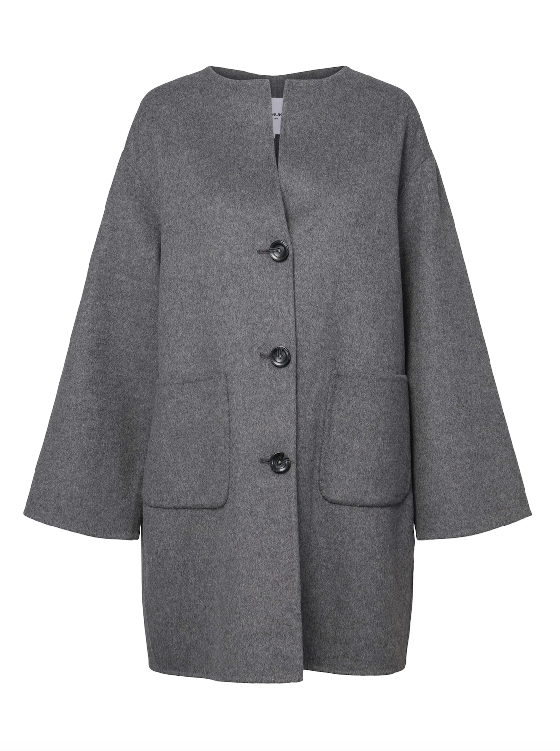 Sandy Wool Coat With Scarf Jakker