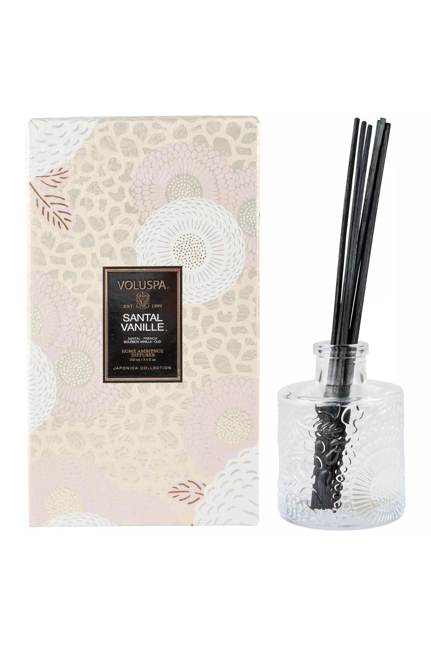 Santal Vanille Reed Diffuser 100ml - Tilbehør