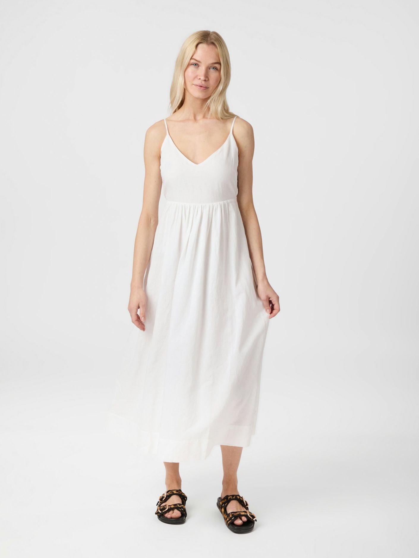 Savani Long Linen Dress - Kjoler