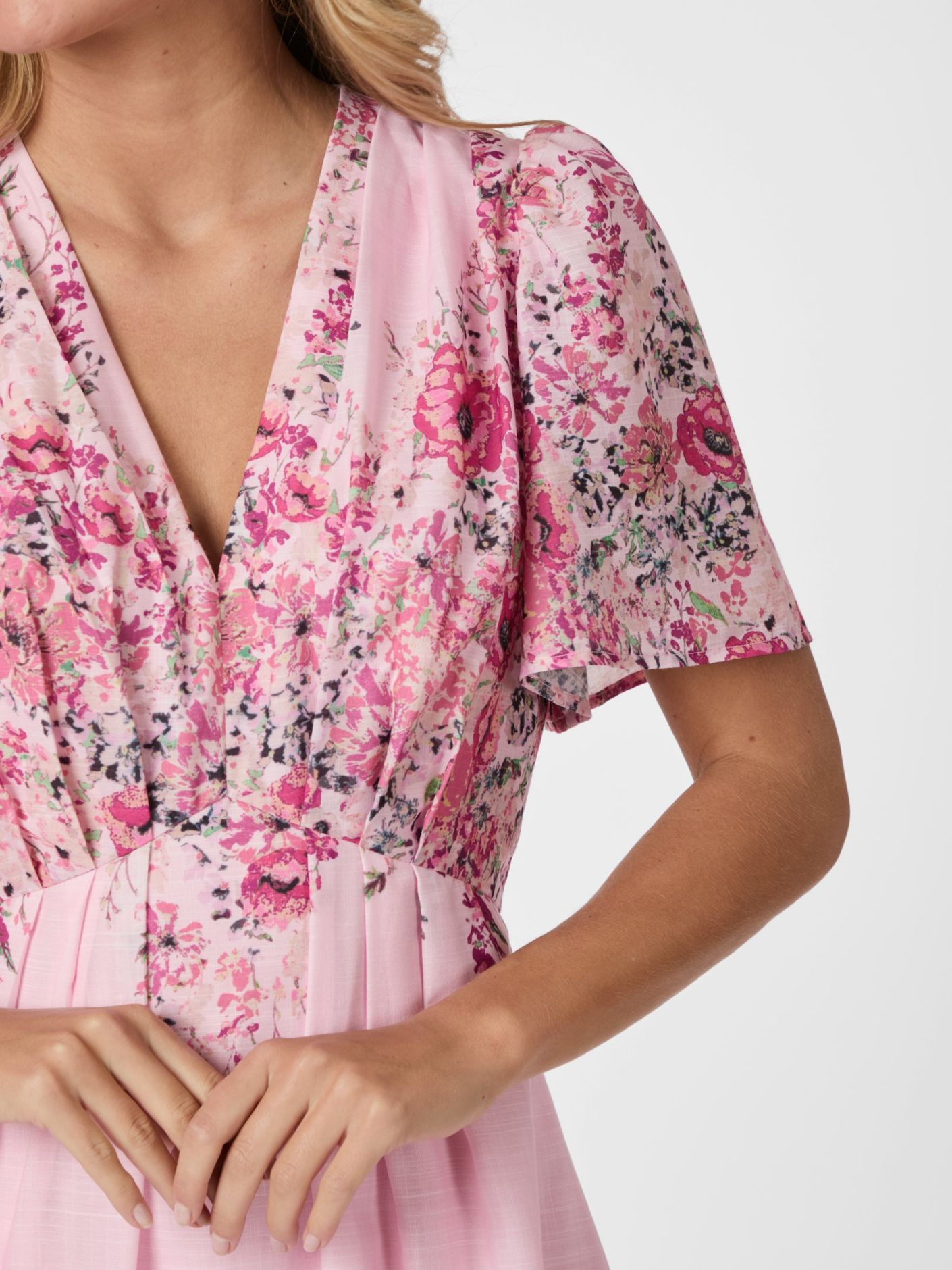 Serna Flower Print Dress Kjoler