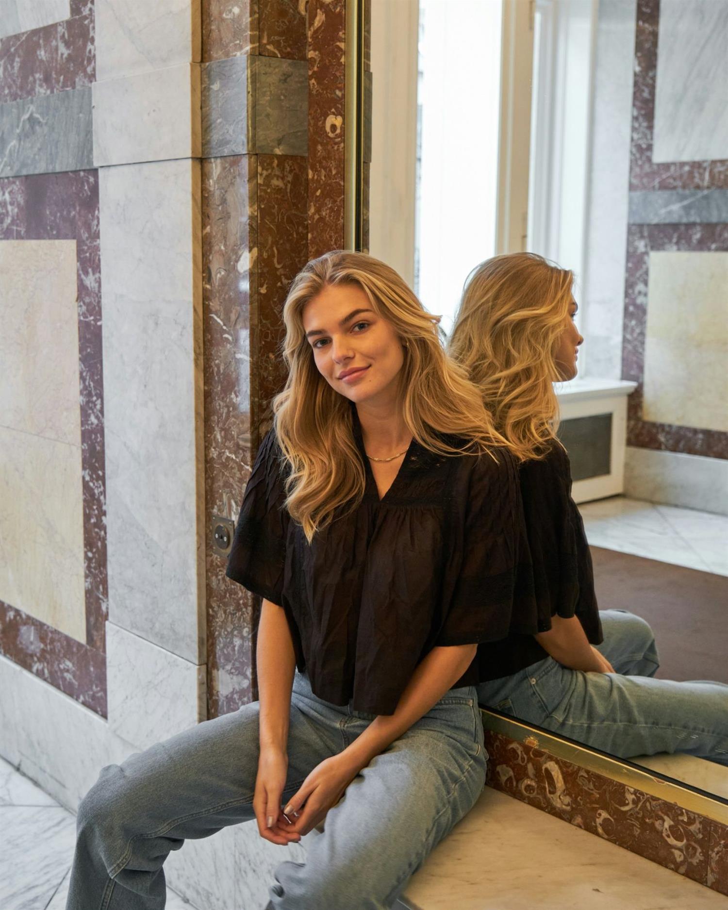 Siama S Voile Blouse - Overdeler