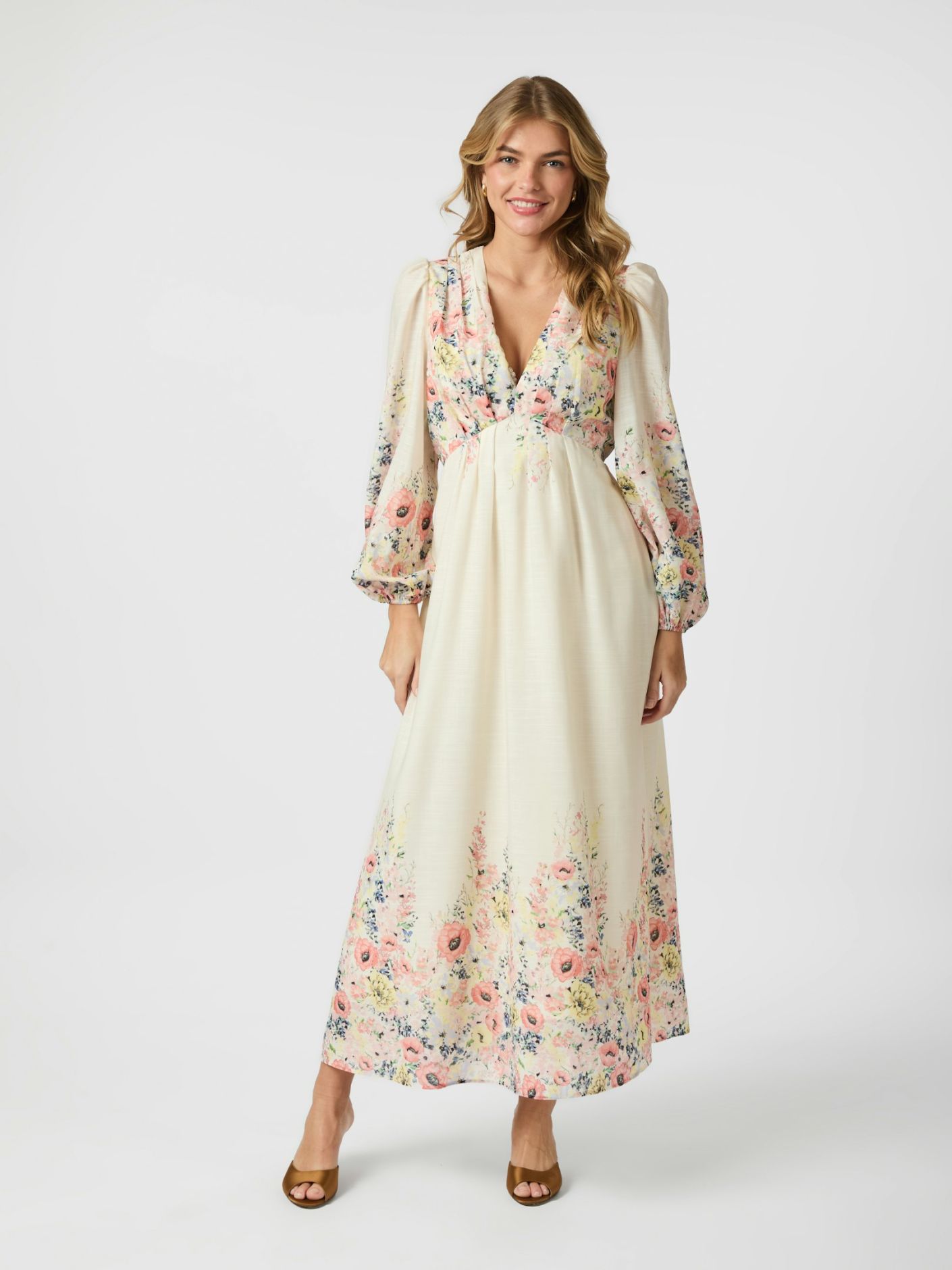 Silfi Flower Print Dress - Kjoler