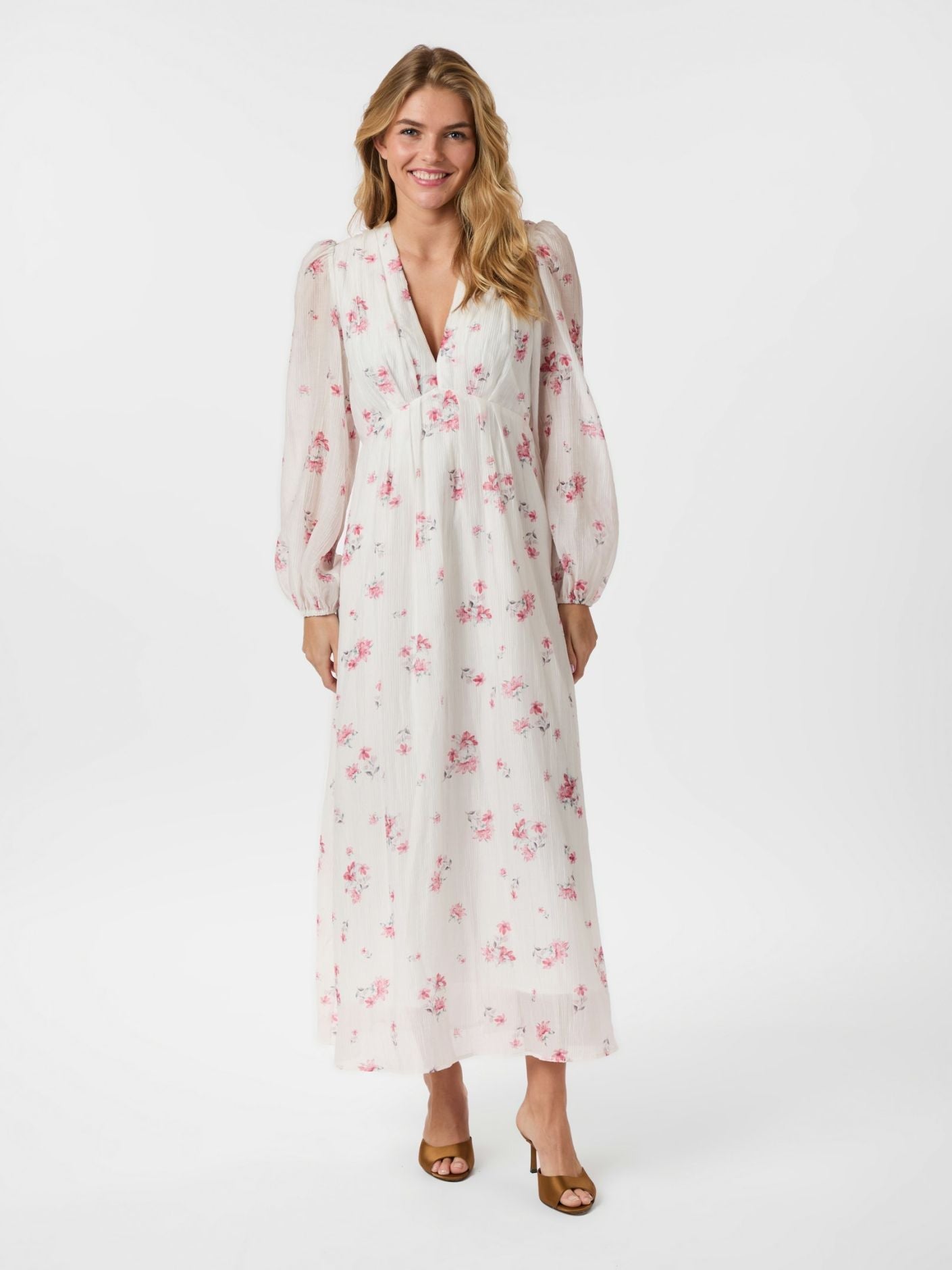 Silfi Flower Print Dress Pink - Kjoler