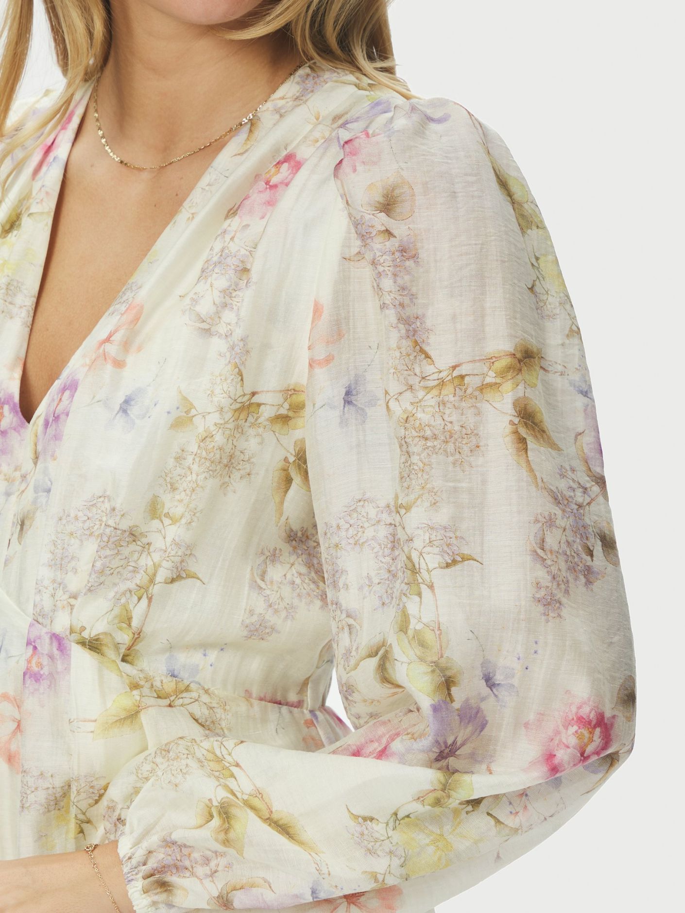 Silfi Vintage Flower Dress - Kjoler