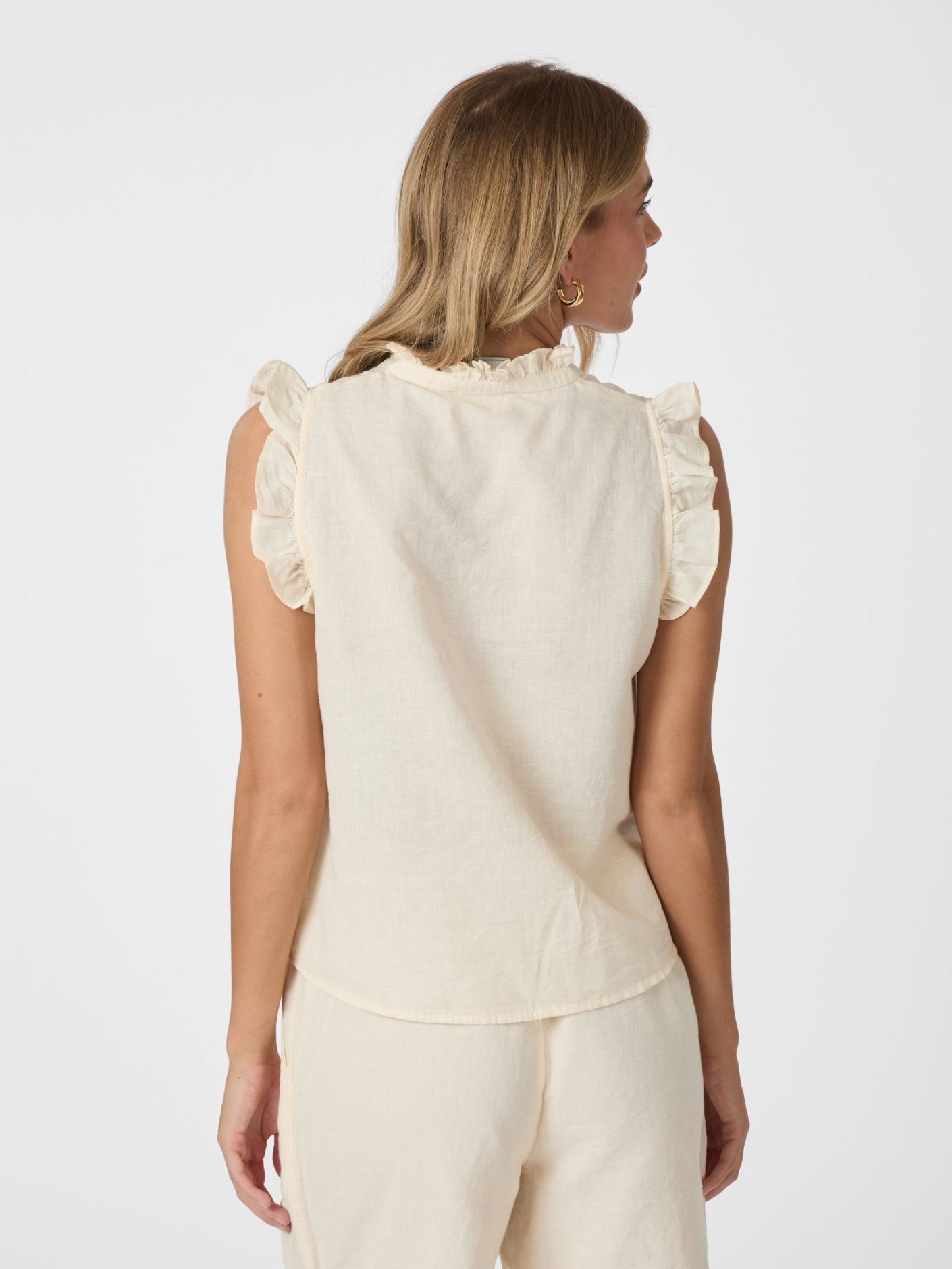 Siona Linen Top - Overdeler