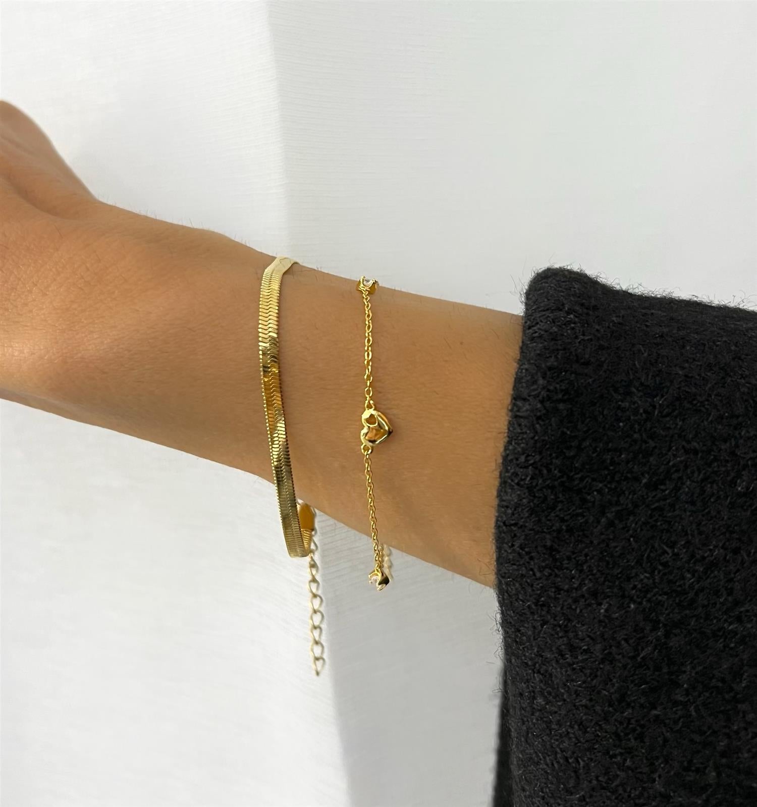 Snake Gold Bracelet - onesize - Tilbehør