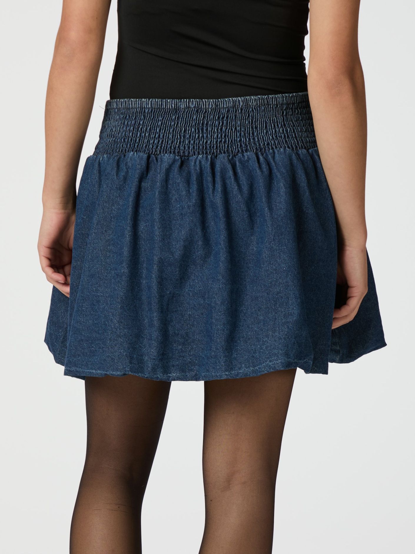 Solar Denim Balloon Skirt - Skjørt