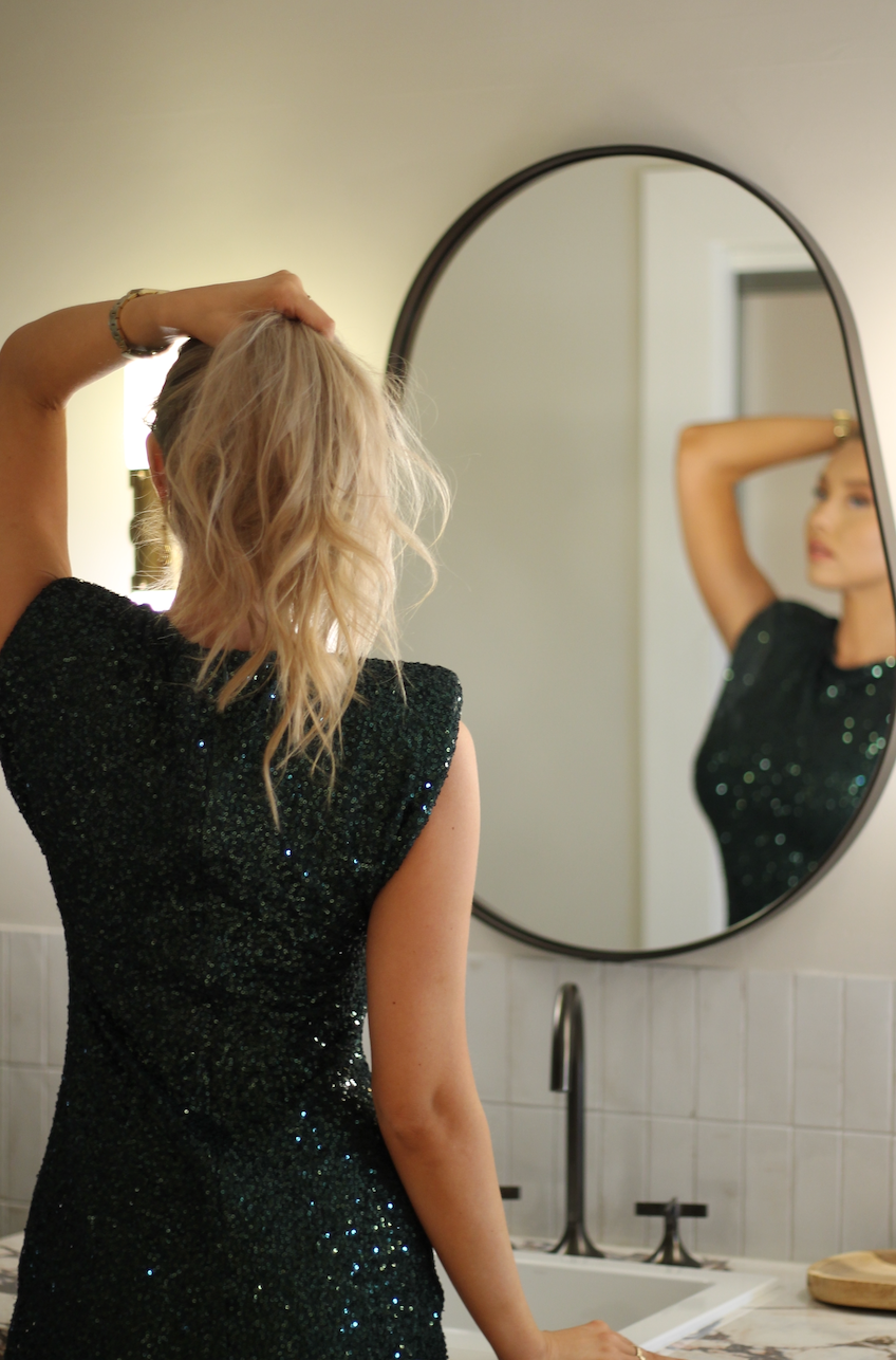 Sophia Sequin Dress Green Kjoler