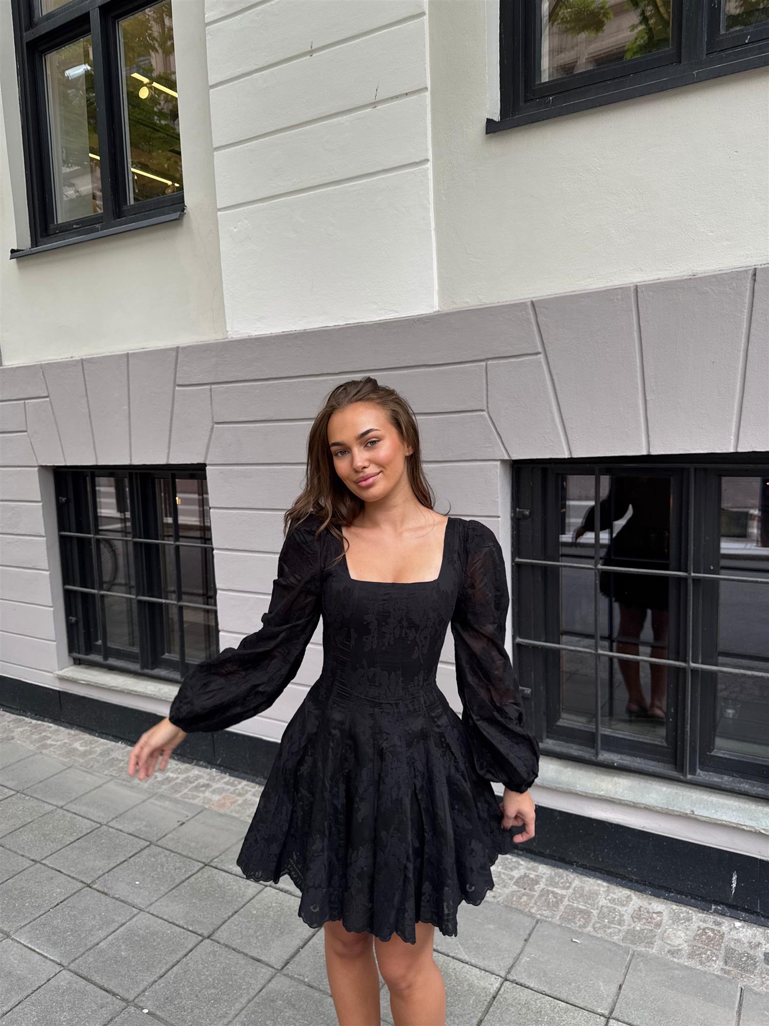 Sophie Lace Dress - Svart - Kjoler