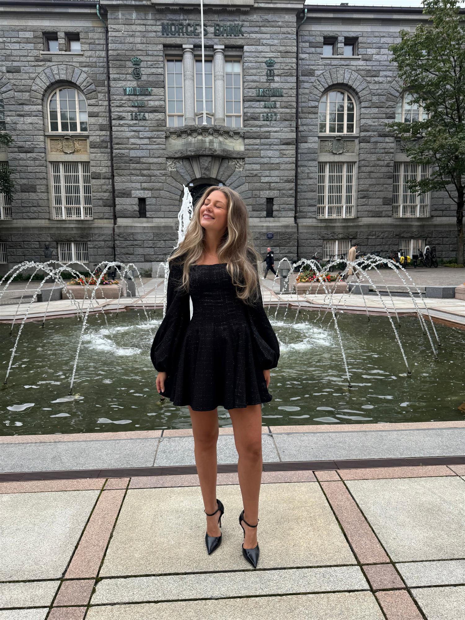 Sophie Tweed Dress - Svart - Kjoler