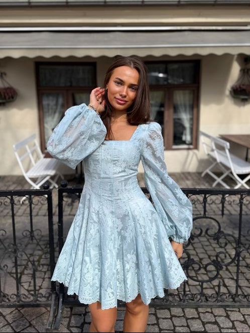 Sophie Lace Dress - Baby Blue