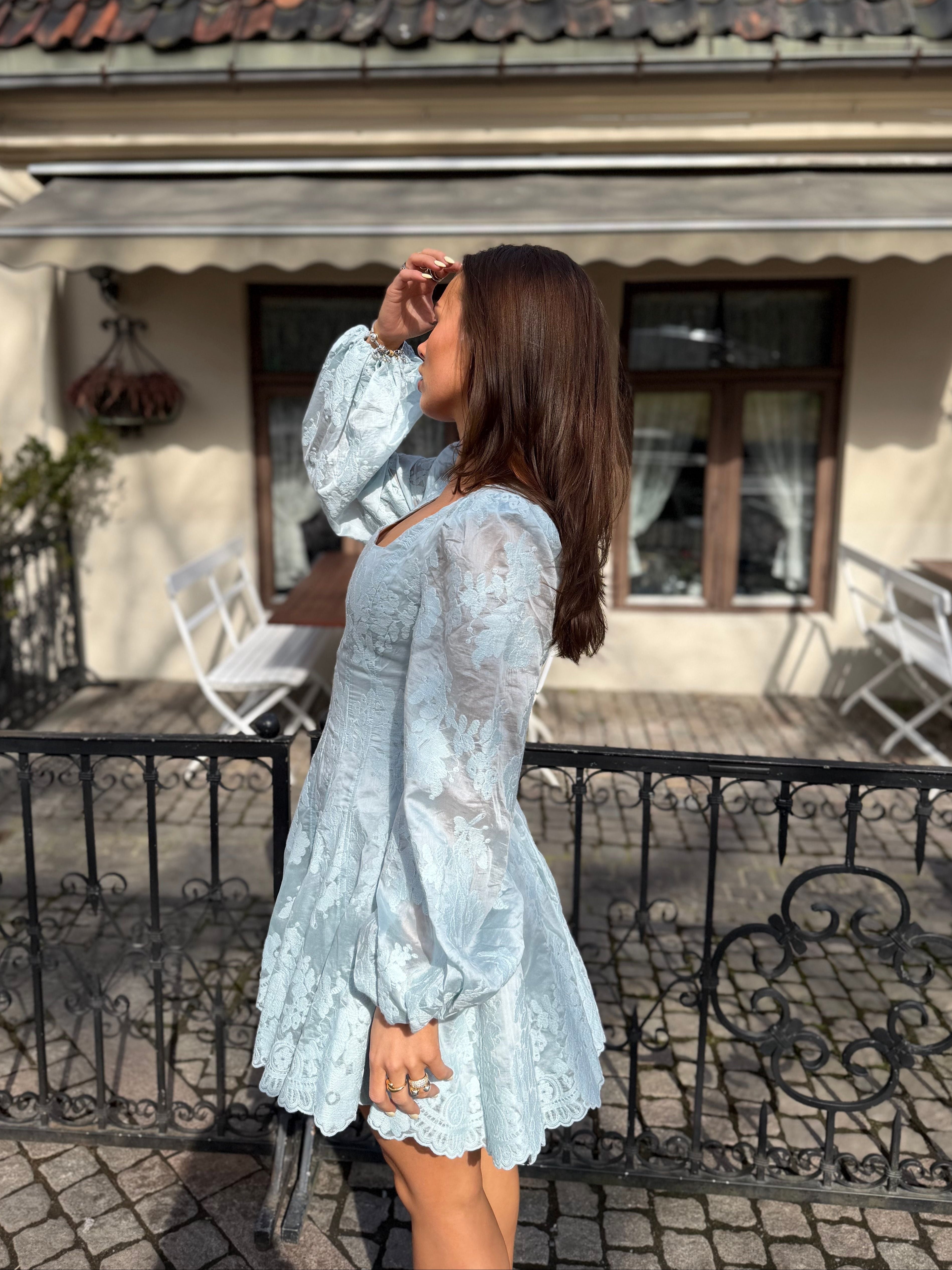 Sophie Lace Dress - Baby Blue  Kouture