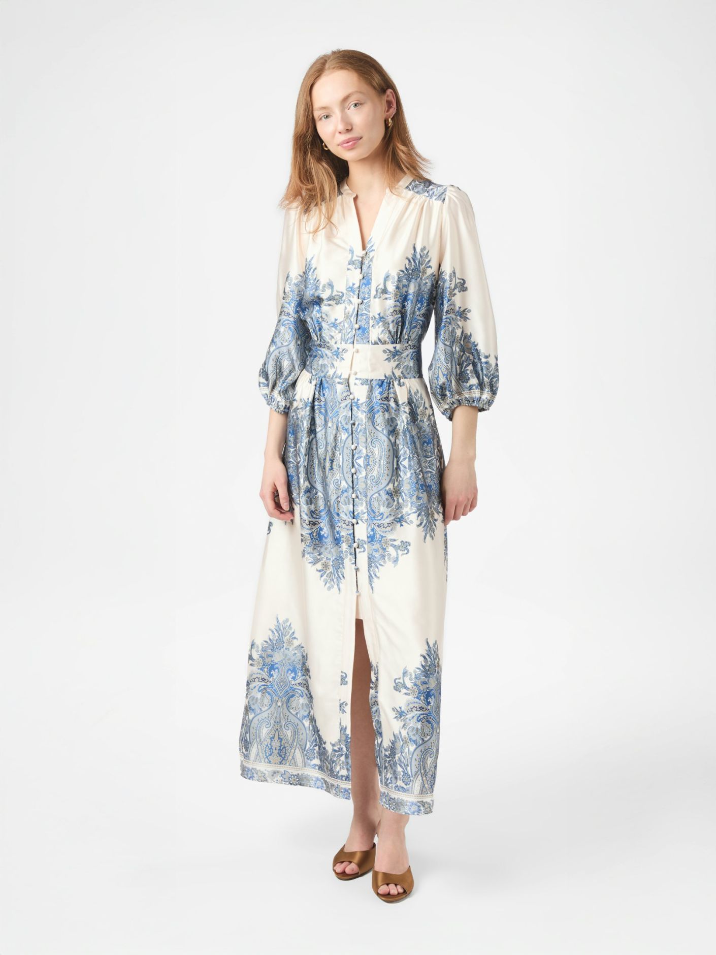 Stellar Paisley Border Dress - Kjoler