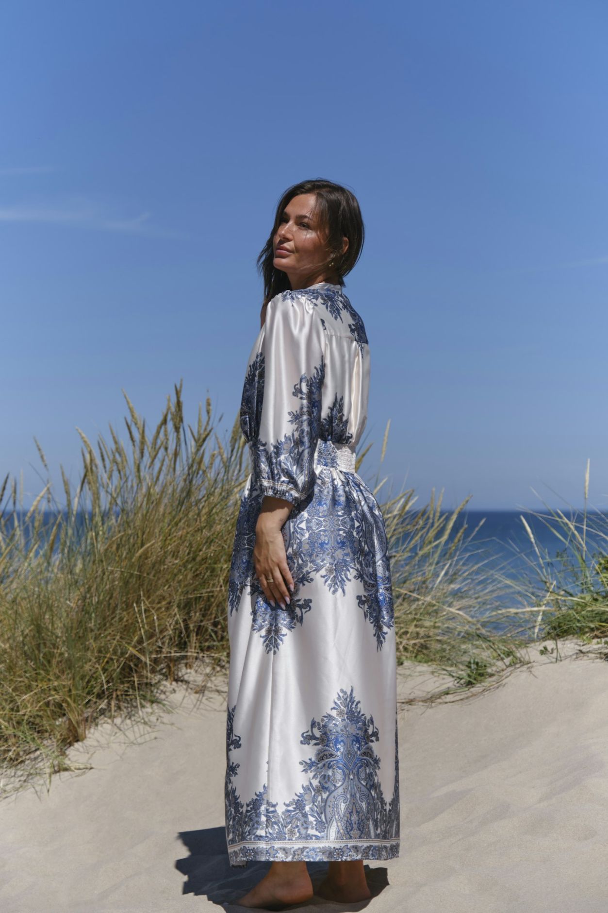 Stellar Paisley Border Dress - Kjoler