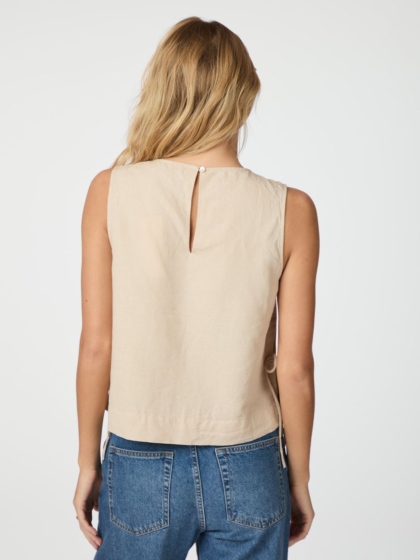 Svetlana Linen Top - Overdeler