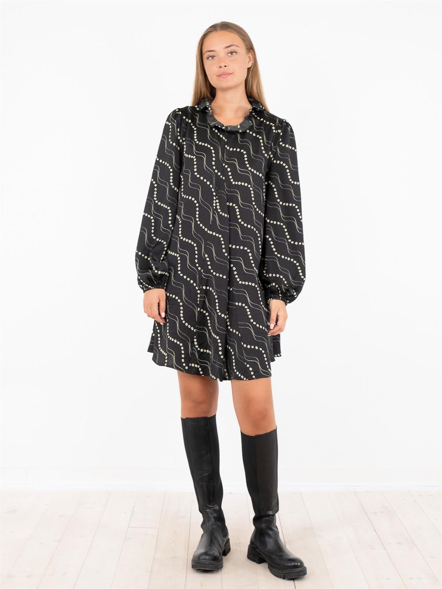 Taiga Flower Stripe Dress - Kjoler