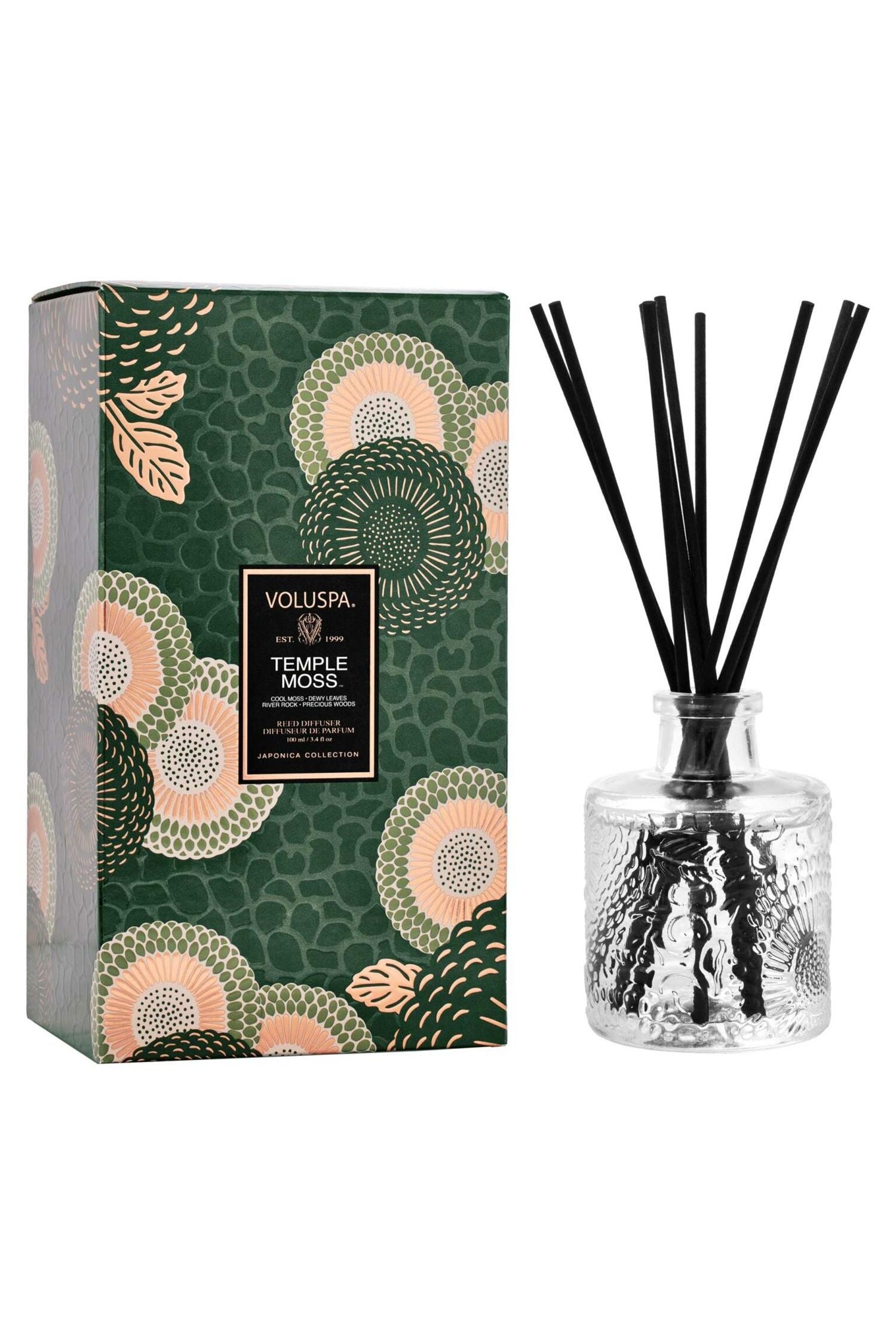 Temple Moss Reed Diffuser 100ml - Tilbehør