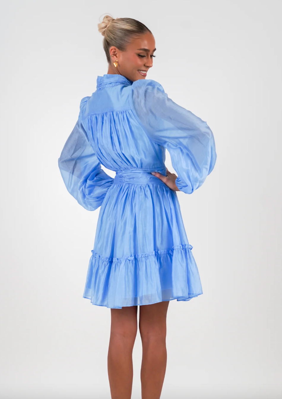 Vanity Short Dress - Sky Blue - Kjoler