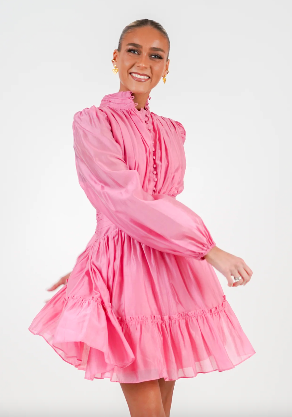 Vanity Short Dress - Watermelon - Kjoler