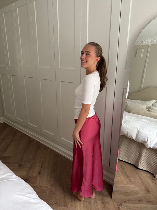 Vicky Heavy Sateen Skirt - Skjørt