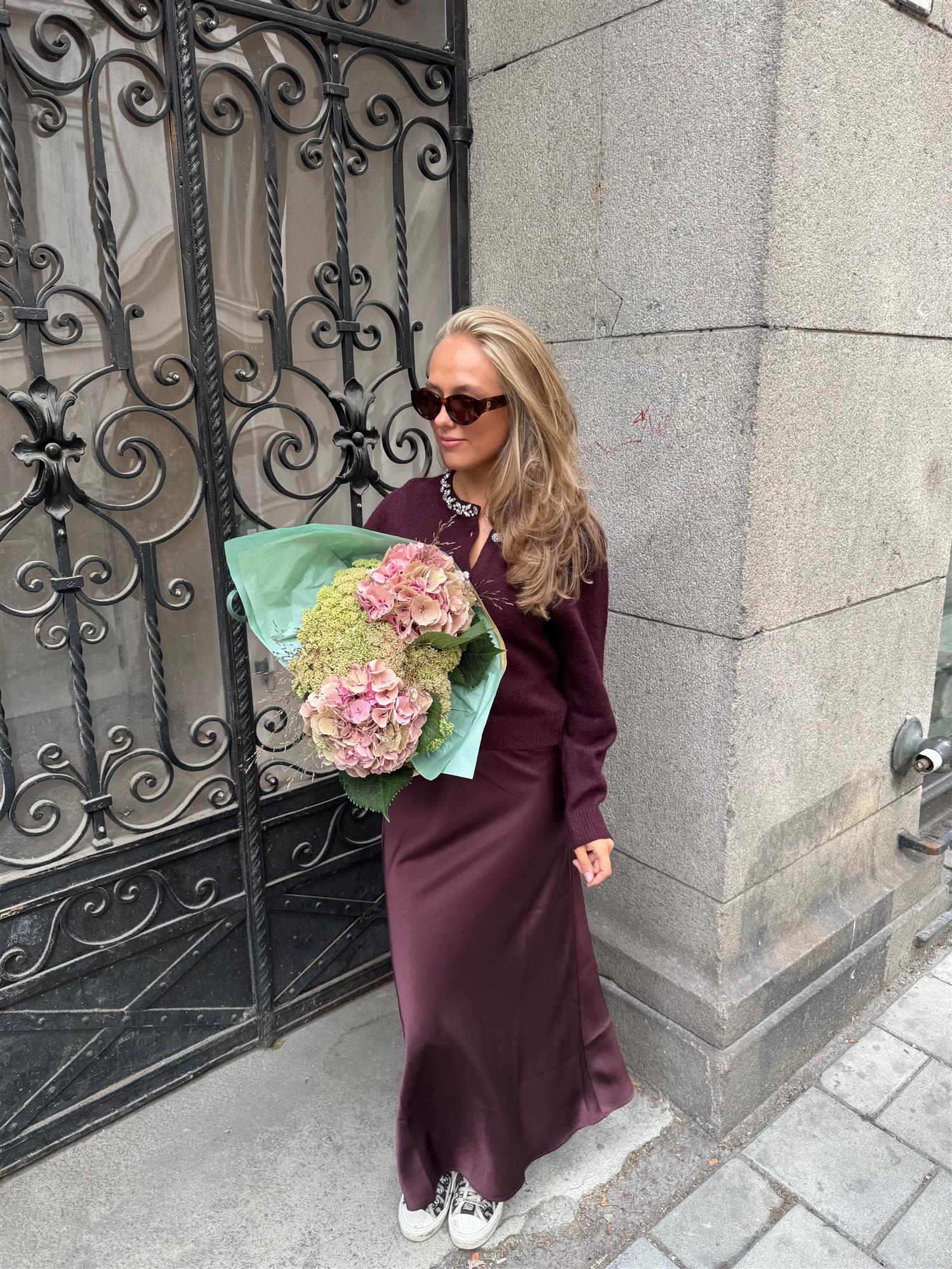 Vicky Heavy Sateen Skirt Skjørt