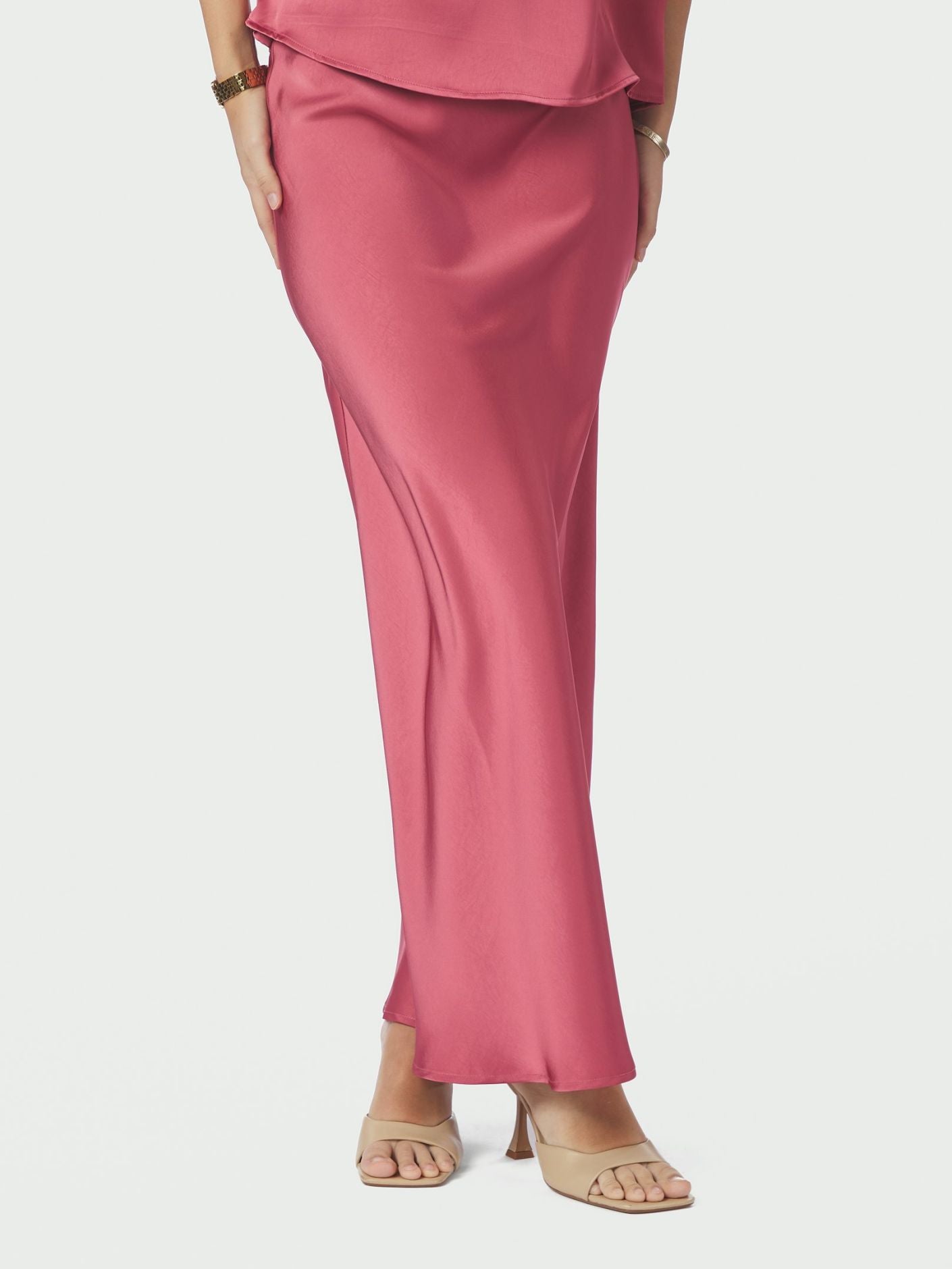 Vicky Heavy Sateen Skirt - Skjørt