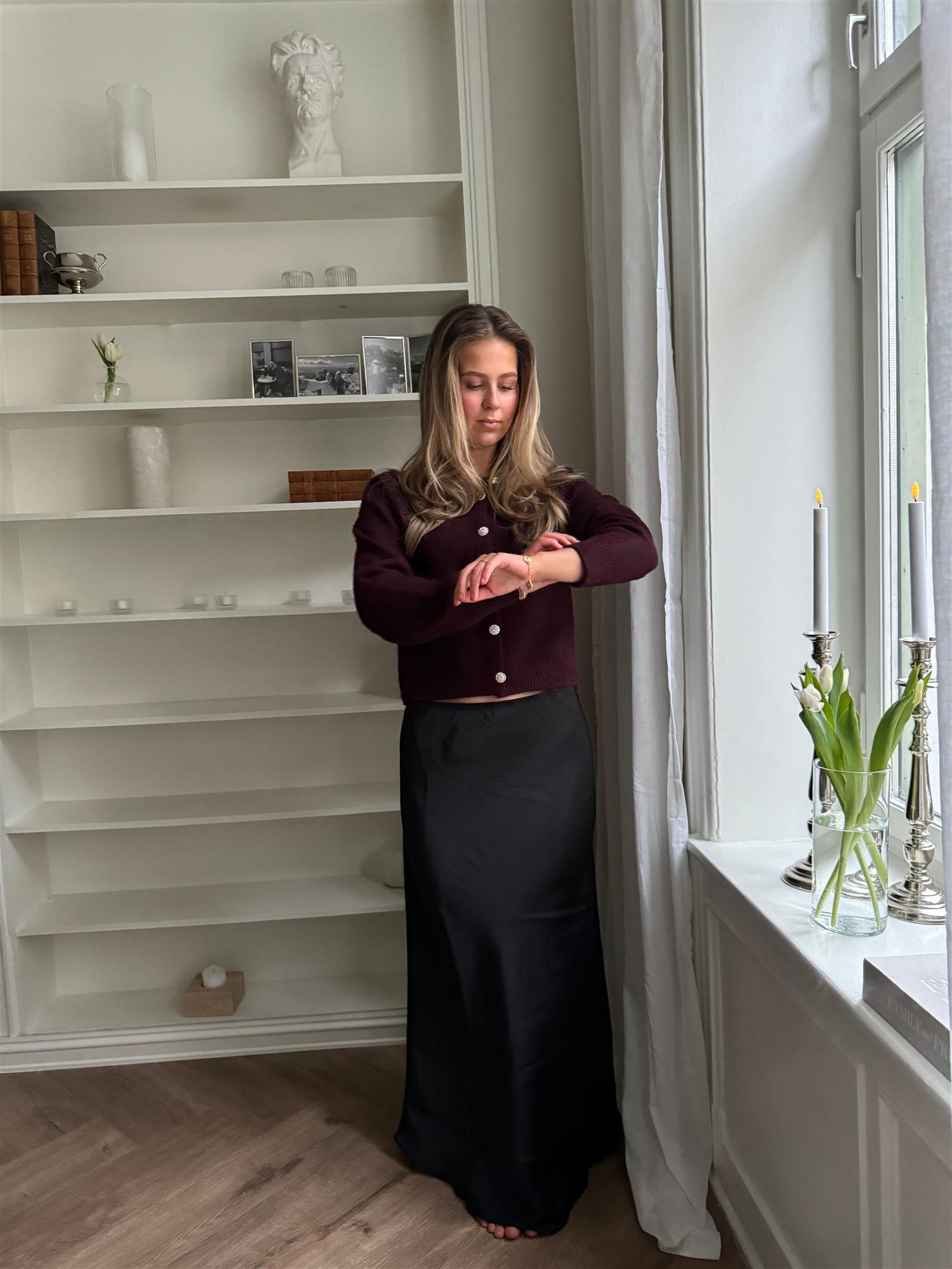 Vicky Heavy Sateen Skirt Skjørt