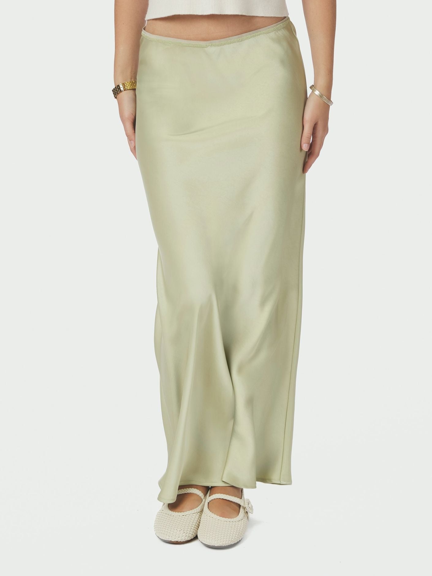 Vicky Heavy Sateen Skirt - Skjørt