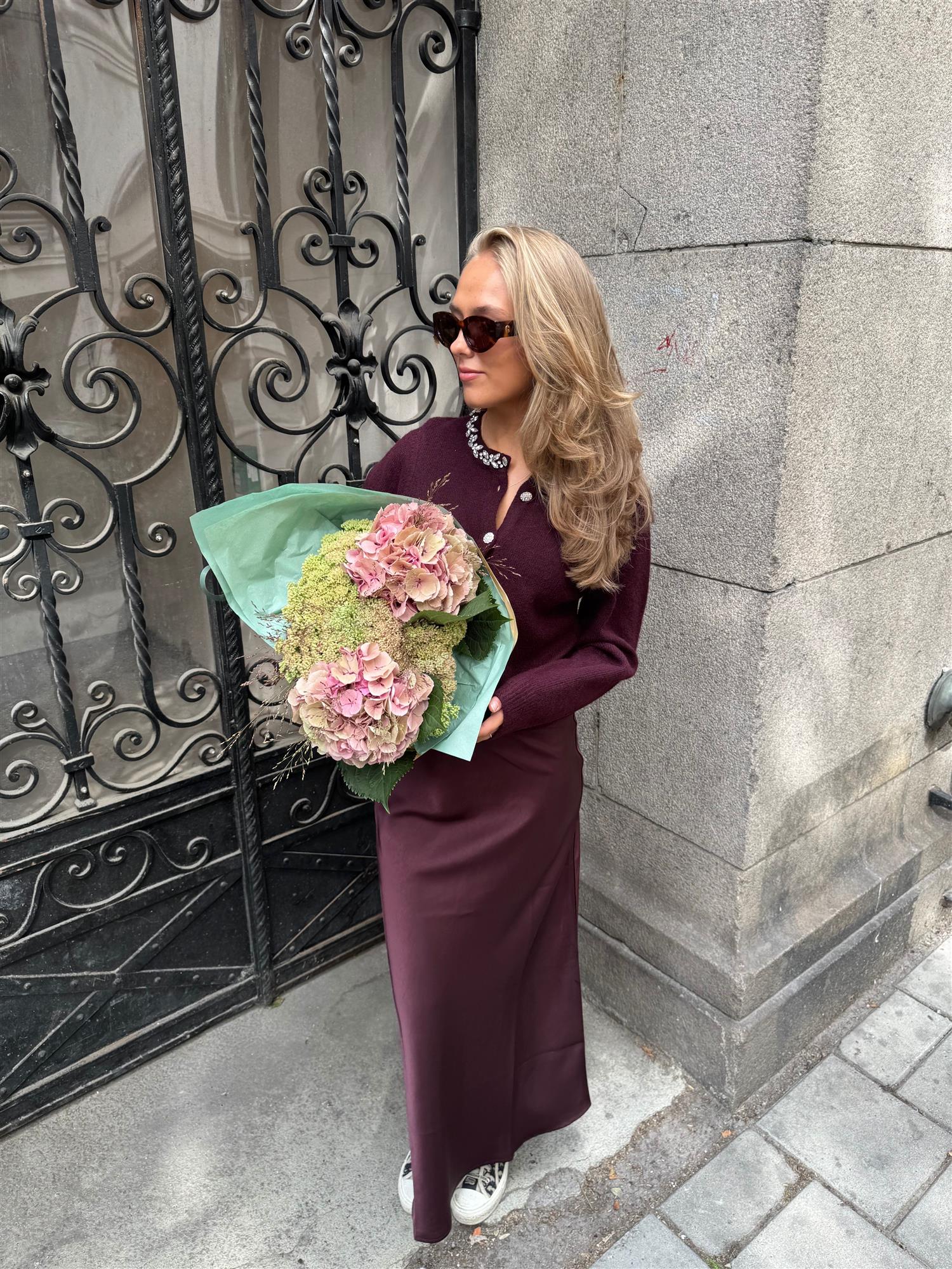 Vicky Heavy Sateen Skirt Skjørt