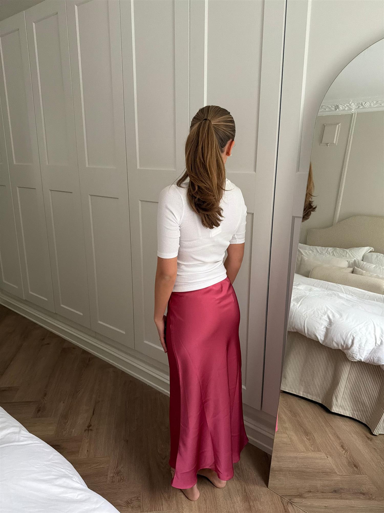 Vicky Heavy Sateen Skirt - Skjørt