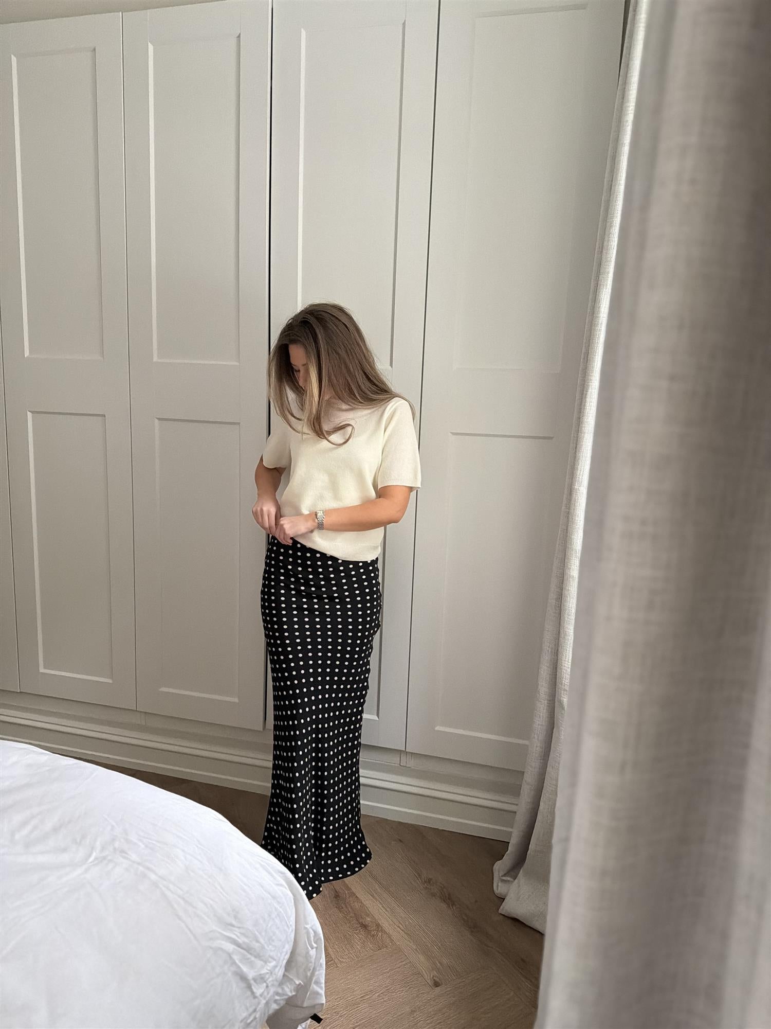 Viso Crepe Dot Skirt - Skjørt