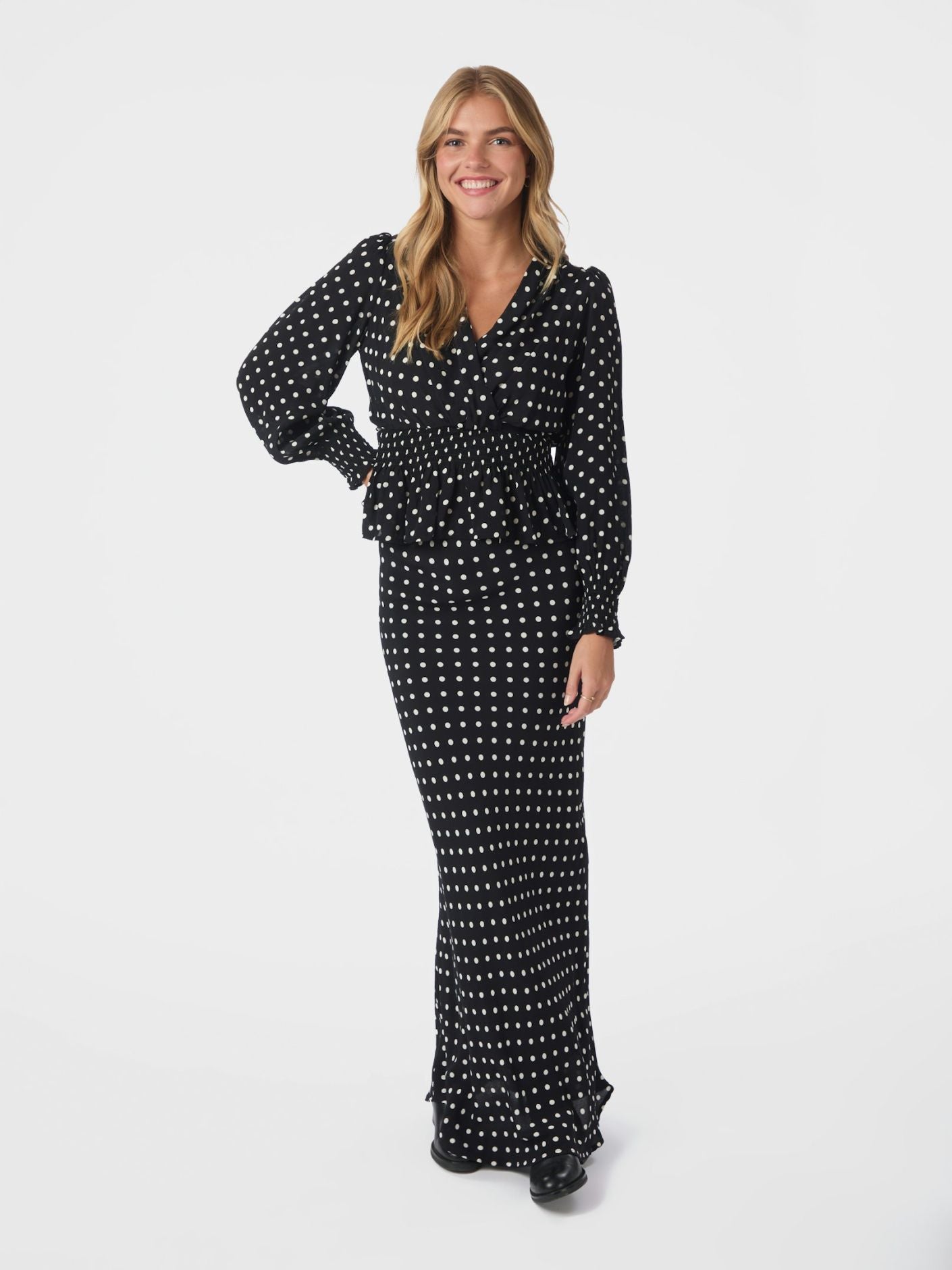 Viso Crepe Dot Skirt - Skjørt