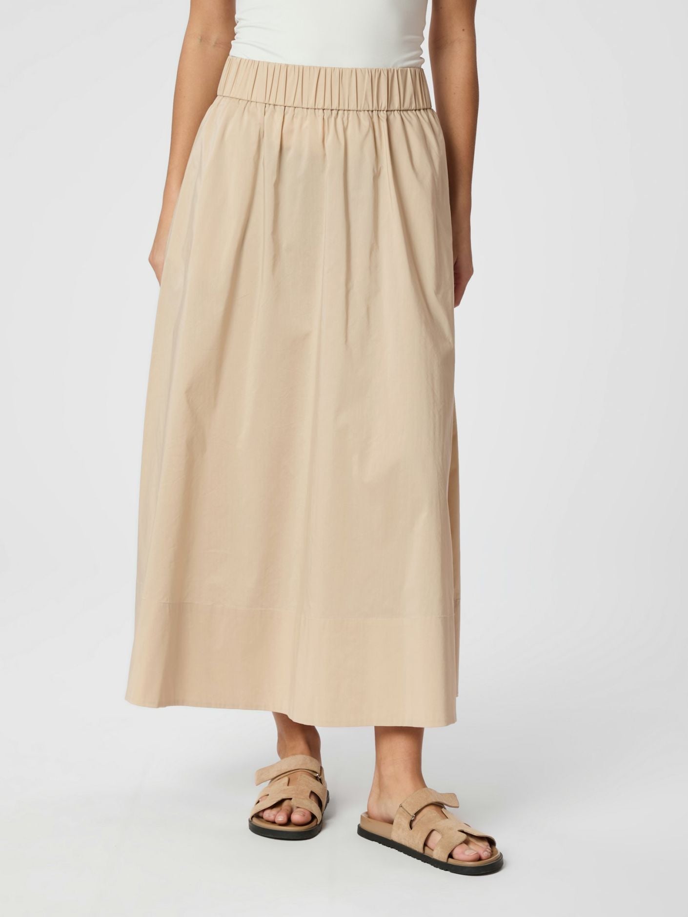 Yara Long Poplin Skirt - Skjørt