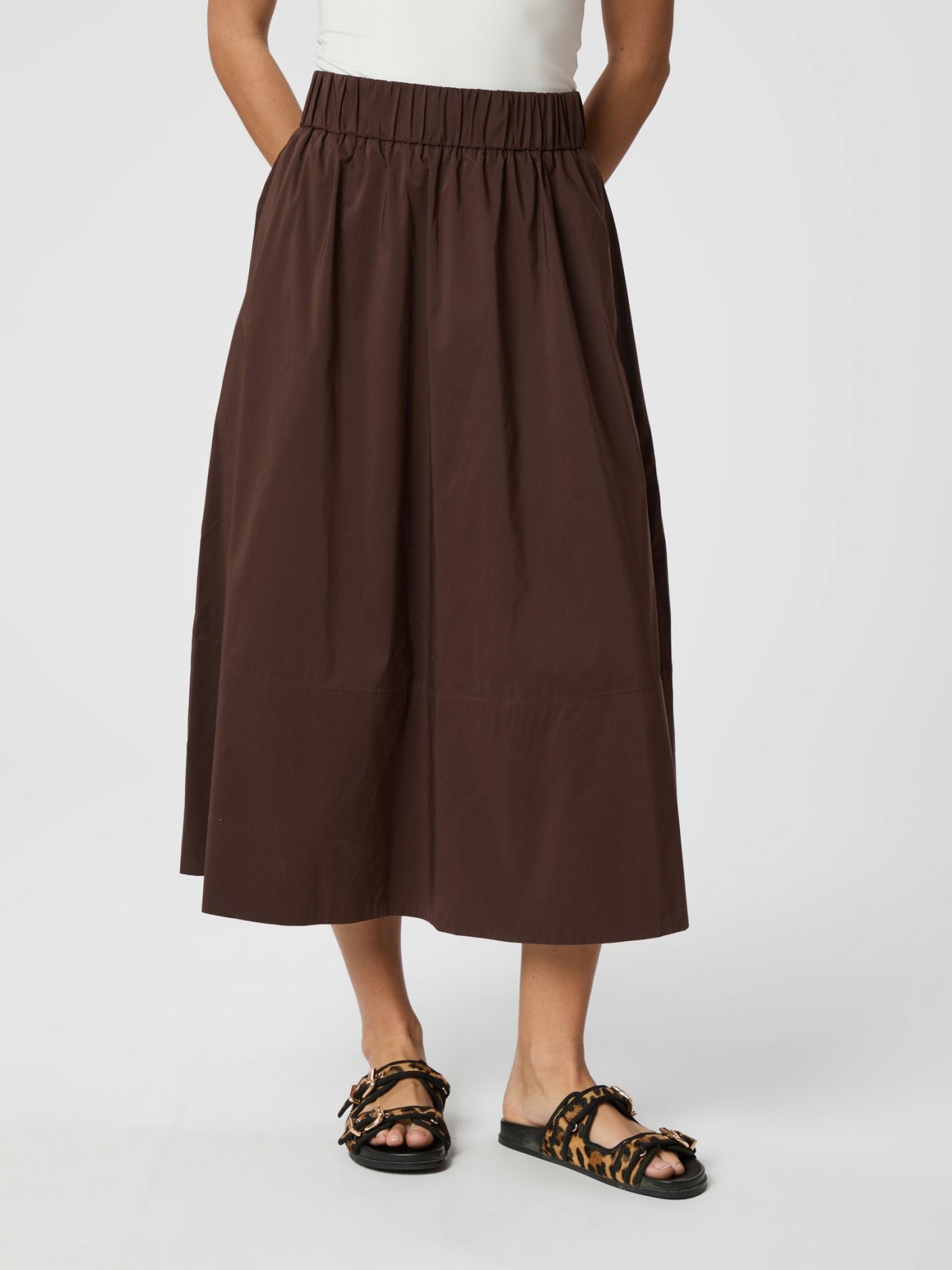 Yara Long Poplin Skirt - Skjørt