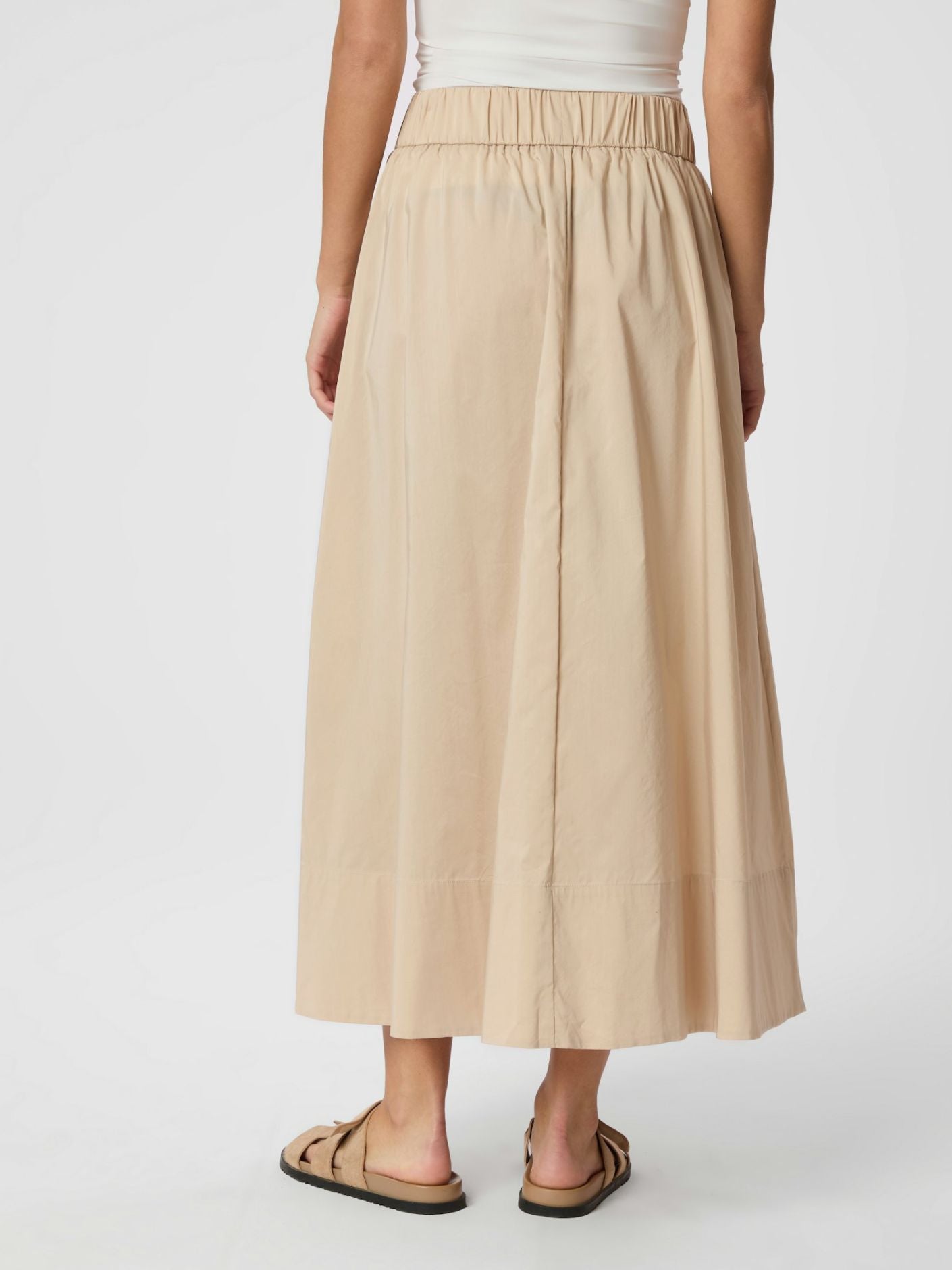 Yara Long Poplin Skirt - Skjørt