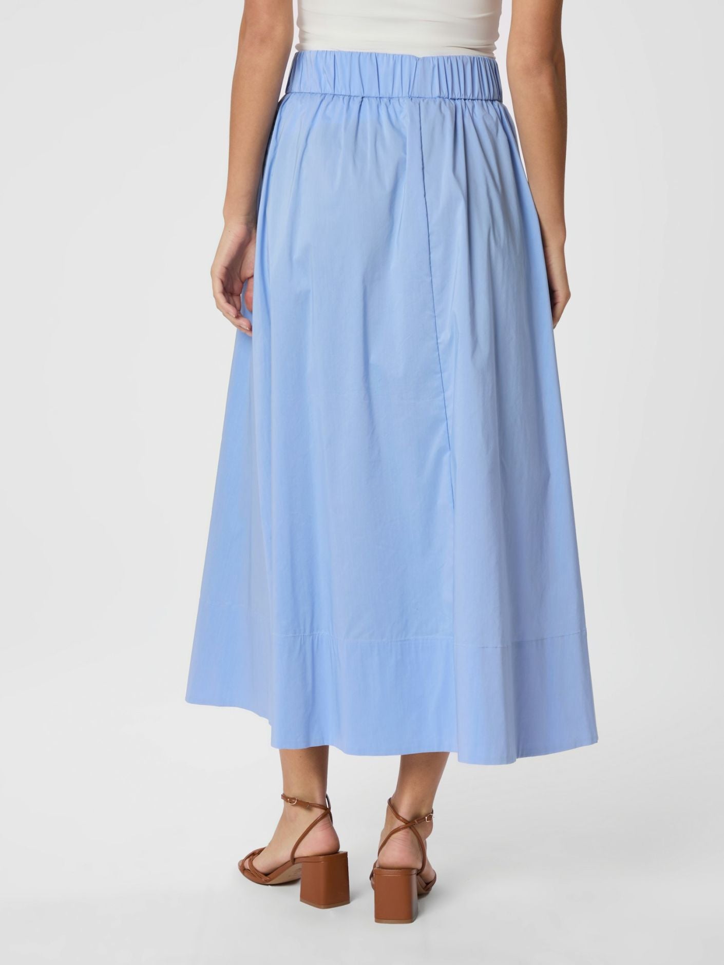 Yara Long Poplin Skirt - Skjørt