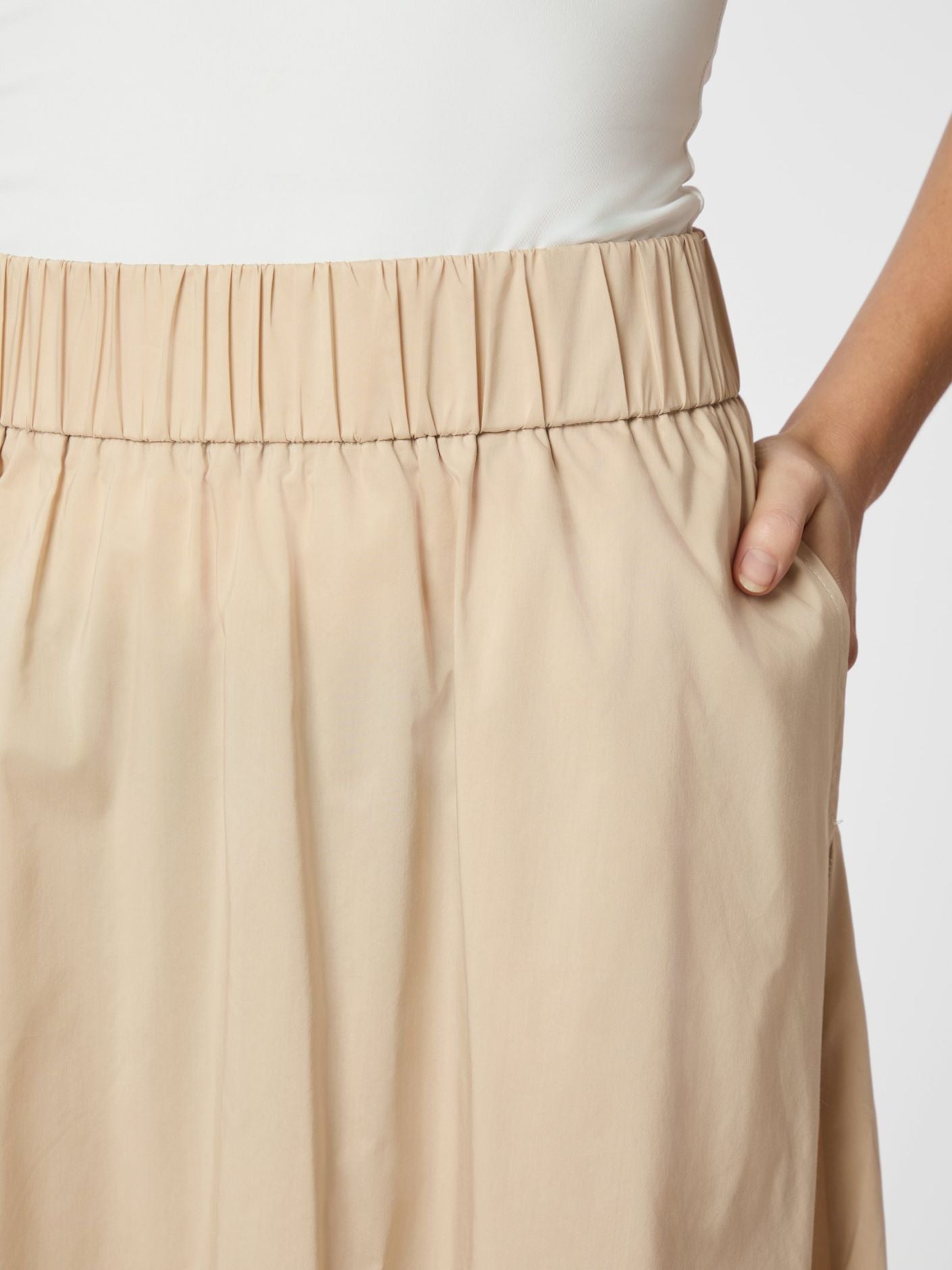 Yara Long Poplin Skirt - Skjørt