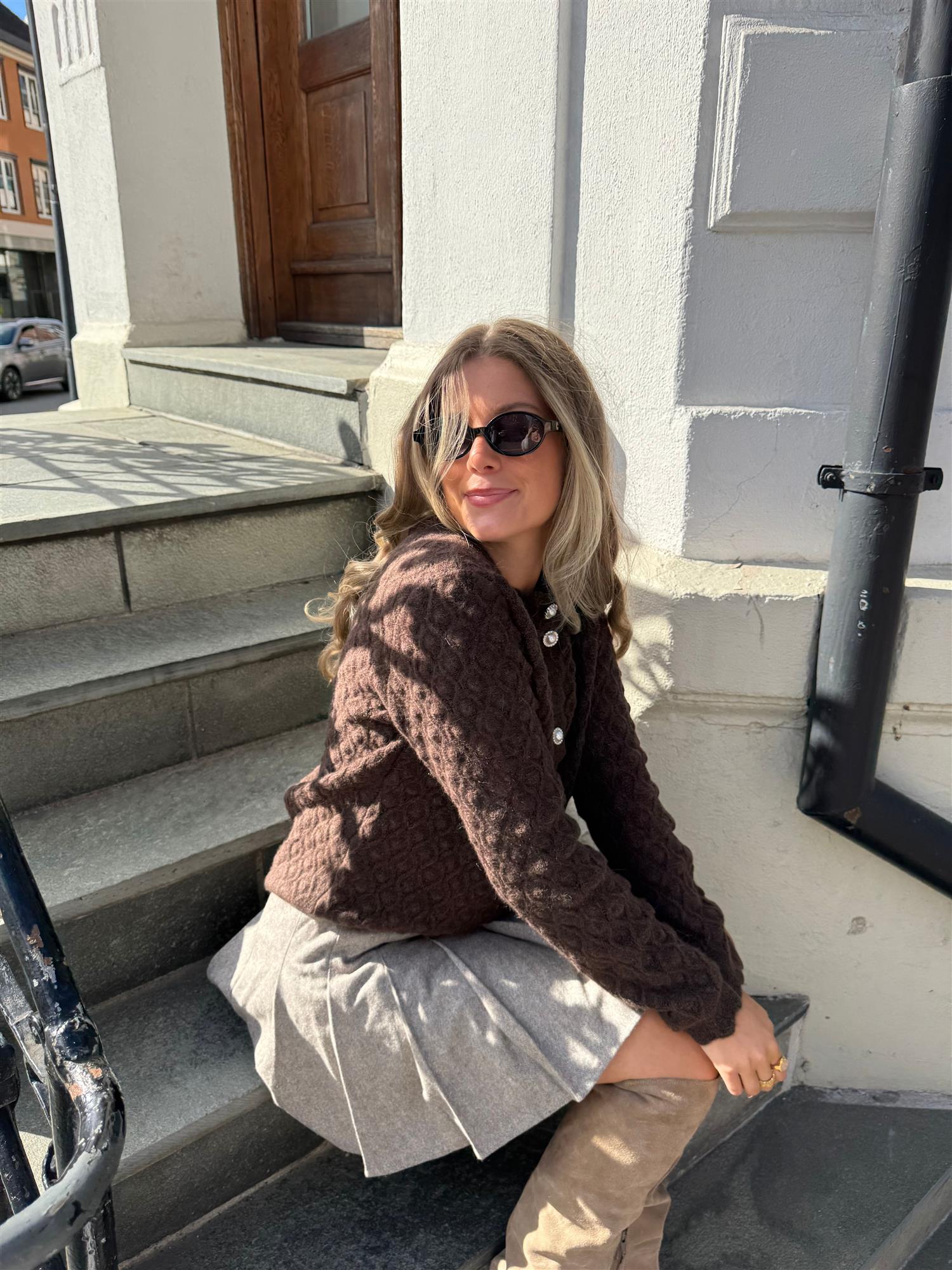 Yasbubble LS Knit Cardigan - Overdeler